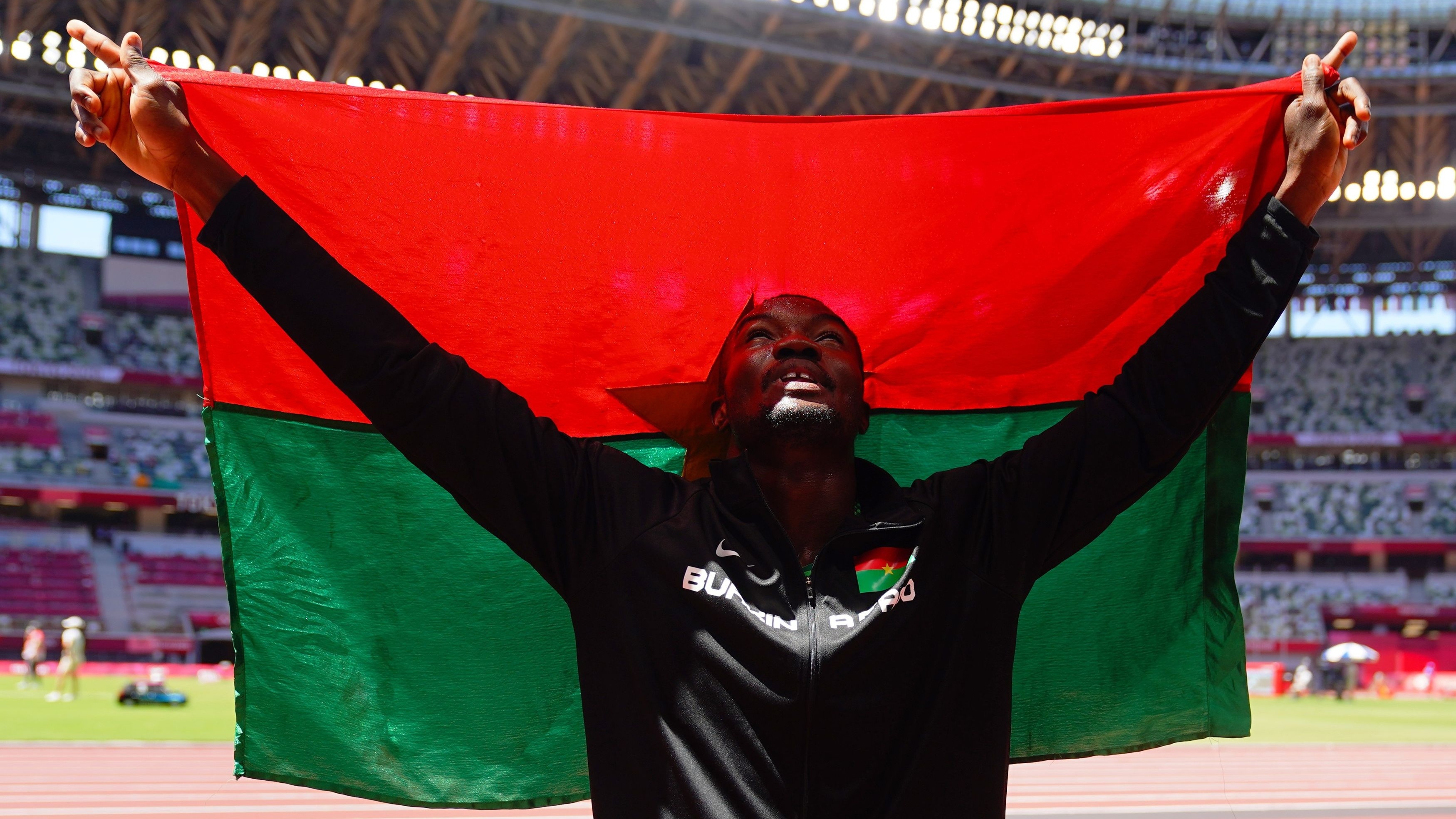 Hugues Fabrice Zango, First Olympic medal, Burkina Faso, 3500x1970 HD Desktop