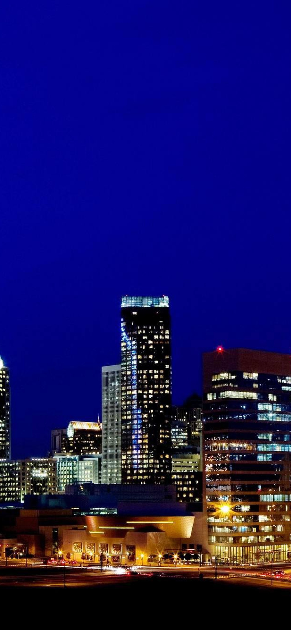 Charlotte skyline, North Carolina, iPhone 11 Pro, 1170x2540 HD Phone