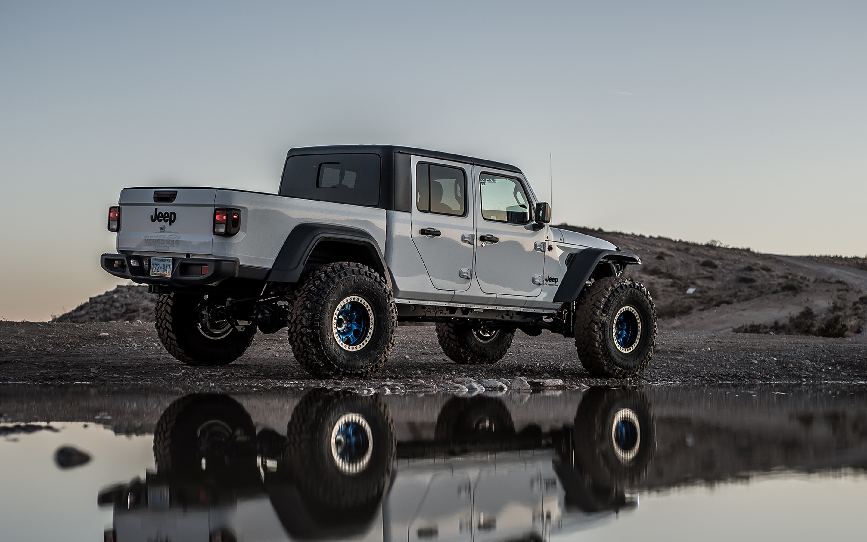 Jeep Gladiator, 2020 release, Vegas4x4 custom design, White Gladiator, 2880x1800 HD Desktop