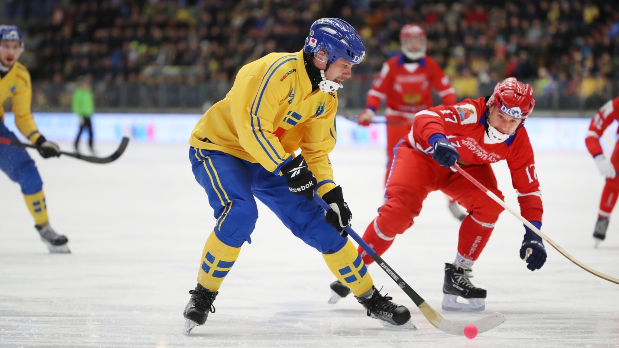 Russia vs Sweden, Bandy (Sports) Wallpaper, 2050x1160 HD Desktop