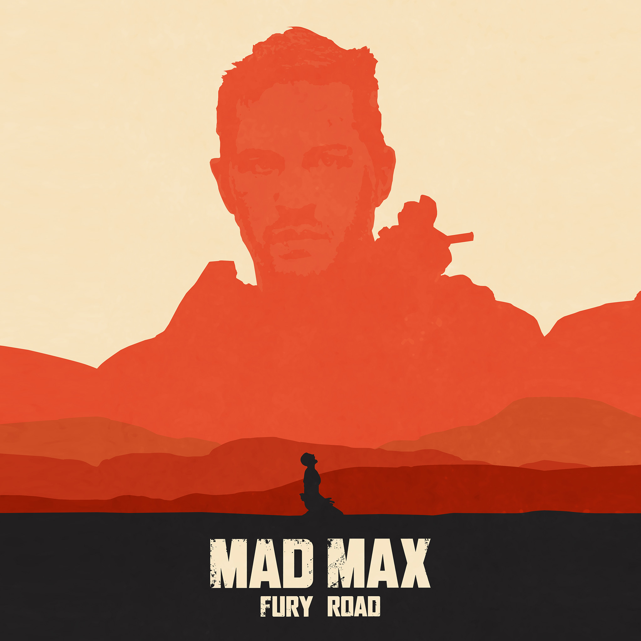 Mad Max: Fury Road, Android wallpaper, Poster art, Film illustration, 2050x2050 HD Phone