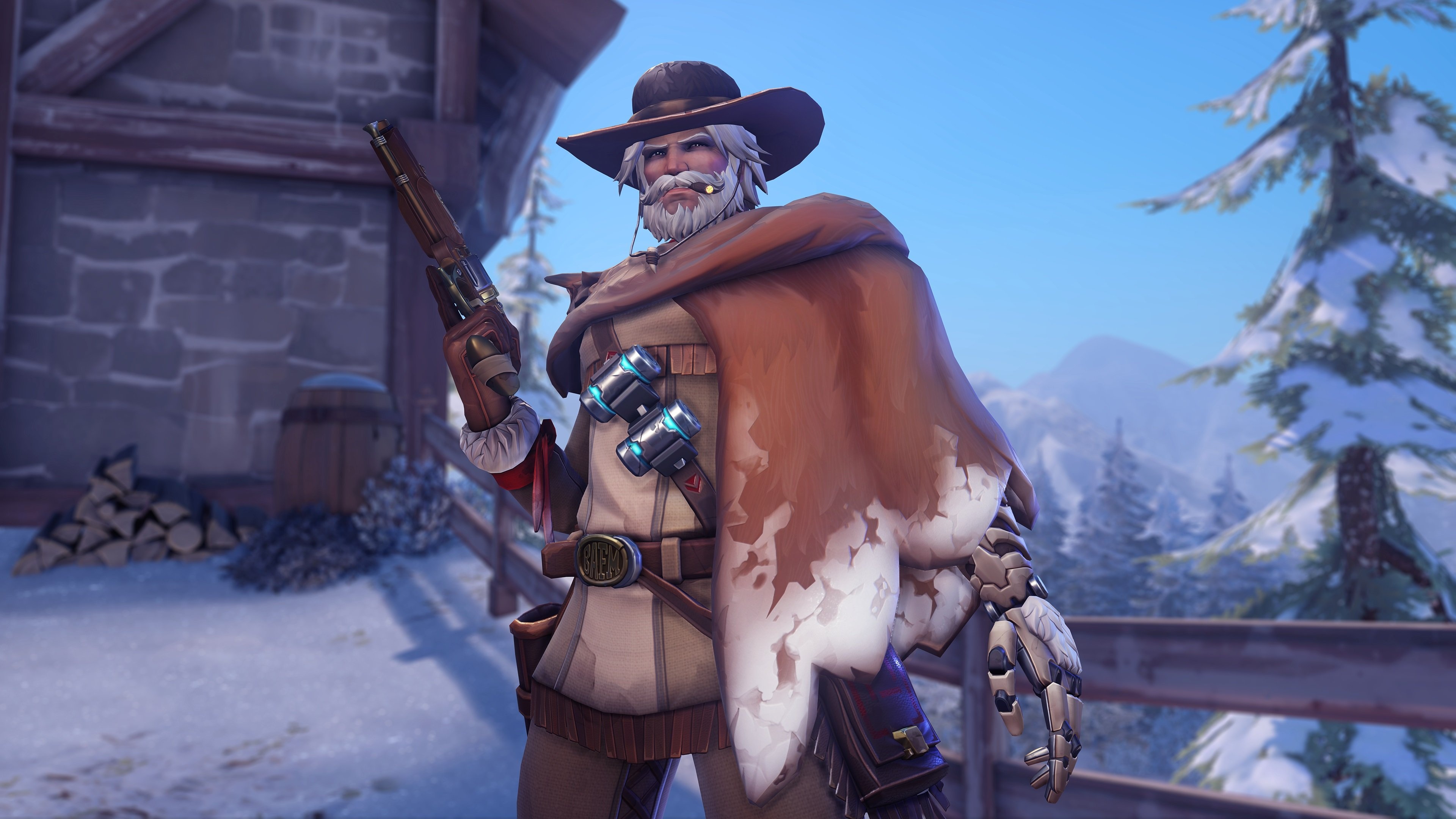 McCree, Winter Wonderland event, Snowball deathmatch, Frosty battles, 3840x2160 4K Desktop