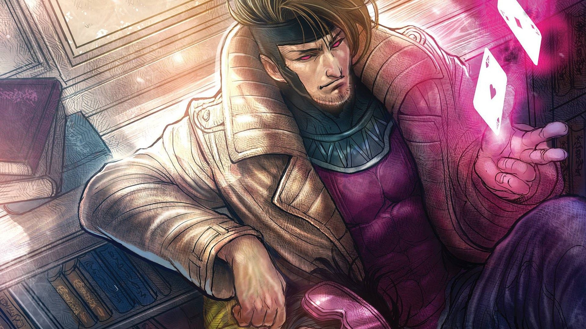 Gambit, Marvel Comics, Rogue's love interest, Cajun accent, 1920x1080 Full HD Desktop