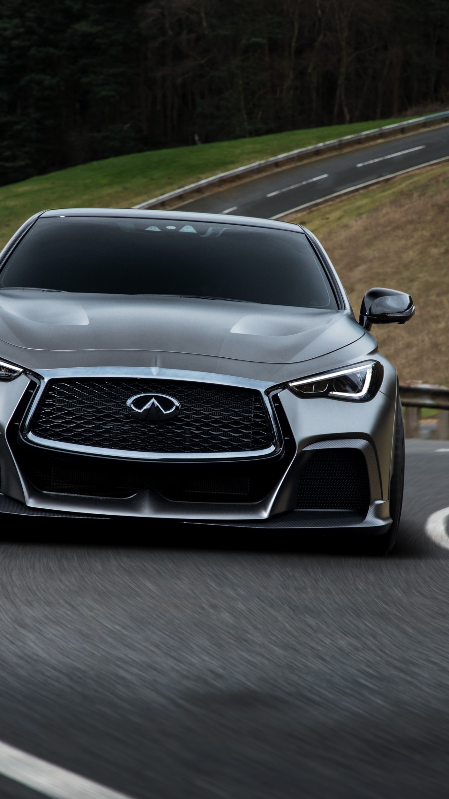 Infiniti Q60, Black S project, 2018 cars, bikes, 1440x2560 HD Phone