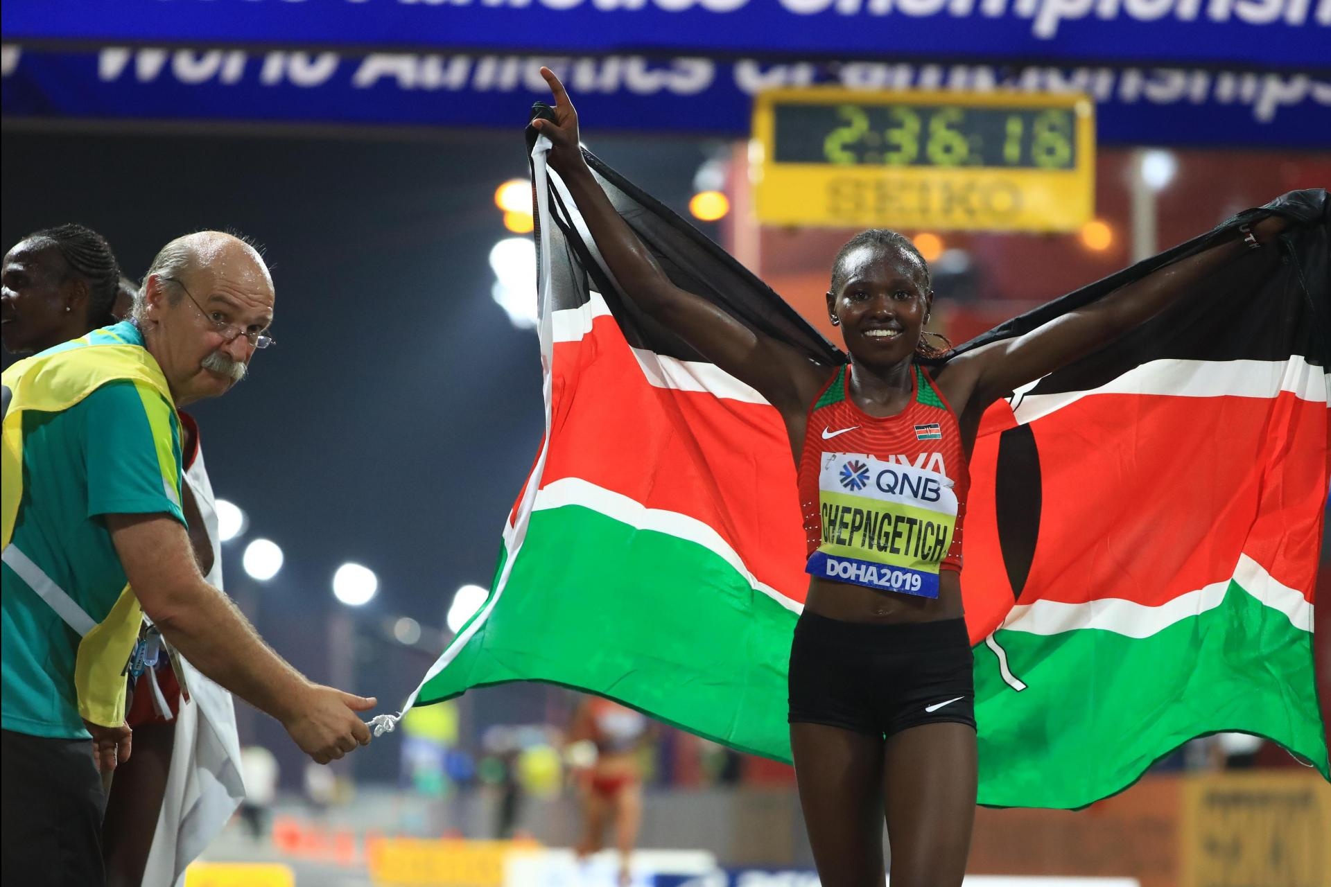 Ruth Chepngetich, Marathon heat, World championships, 1920x1280 HD Desktop