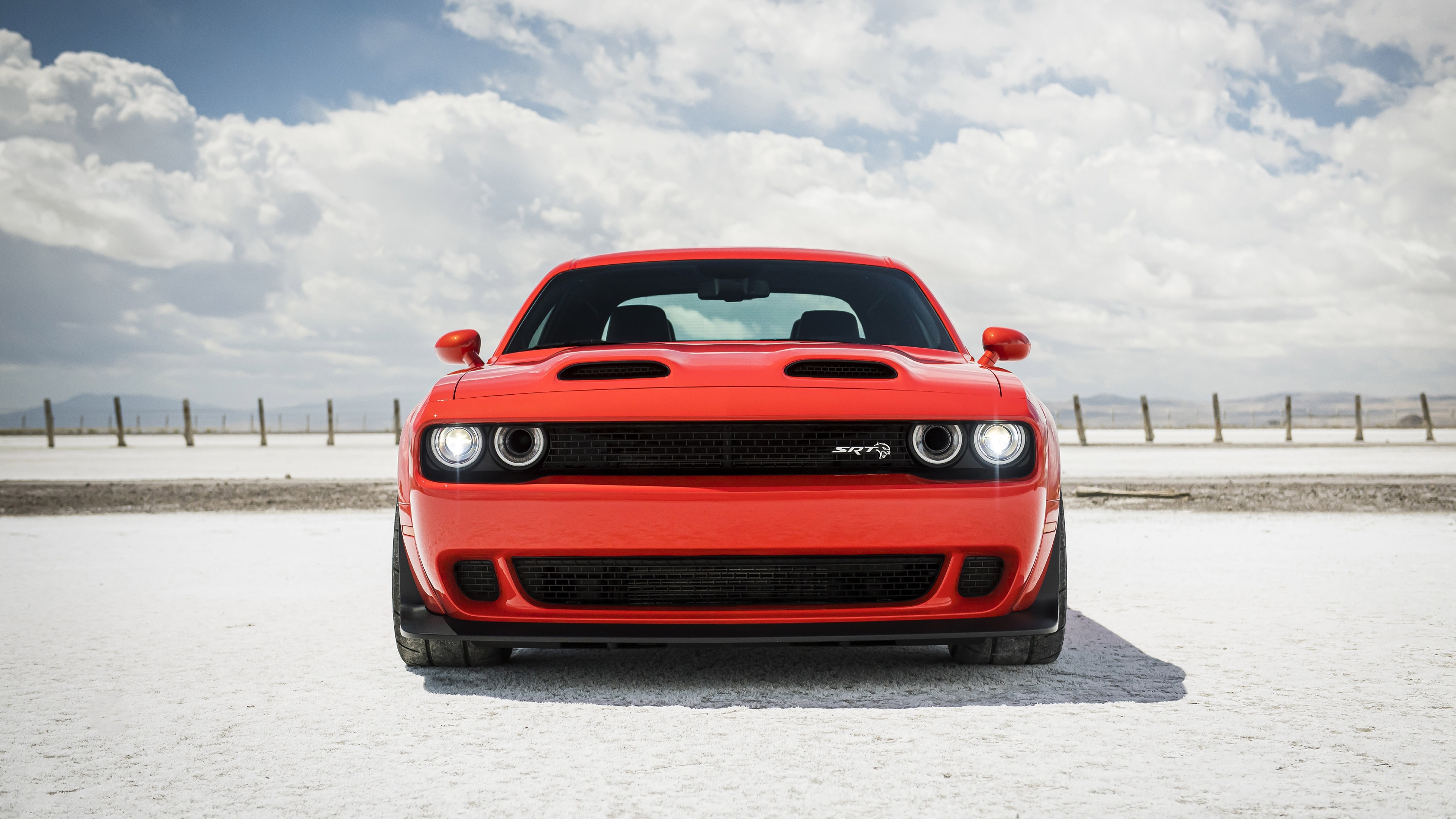 Dodge, Challenger SRT Super Stock, Powerful performance, Muscle car, 3840x2160 4K Desktop