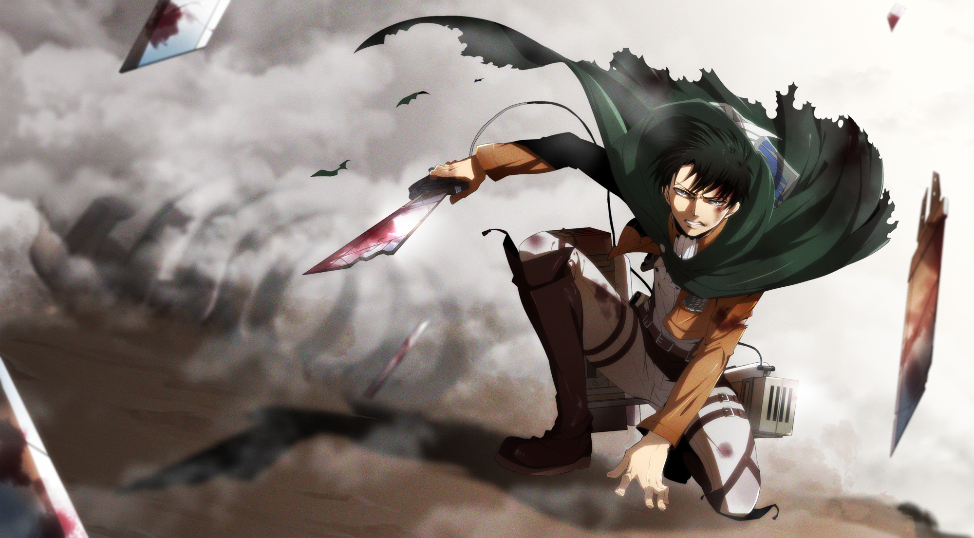 Levi Ackerman, Wide range of wallpapers, AOT fan, Anime character, 2000x1110 HD Desktop