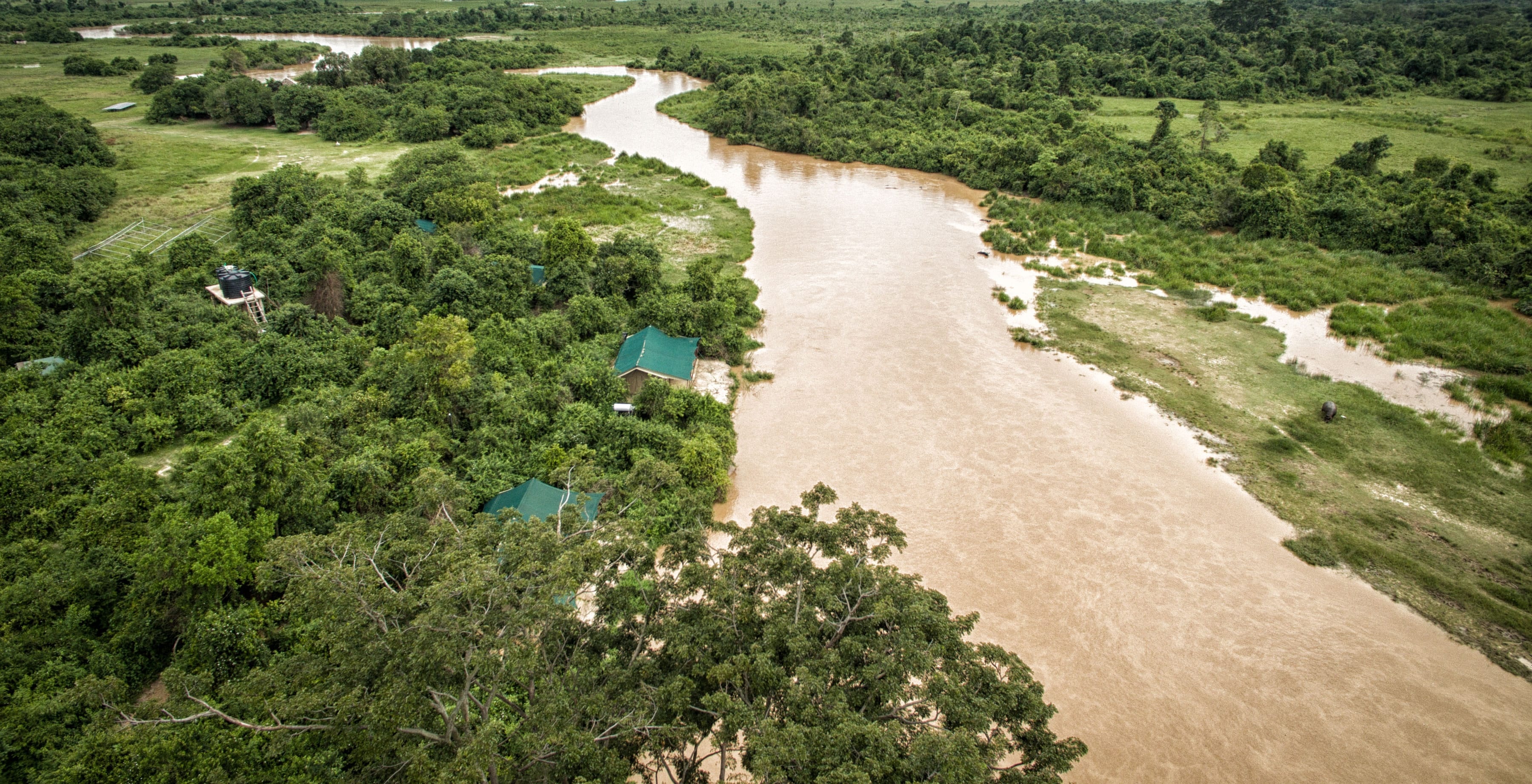 Virunga National Park, Lulimbi Tented Camp, Congo, Luxury, 3600x1850 HD Desktop