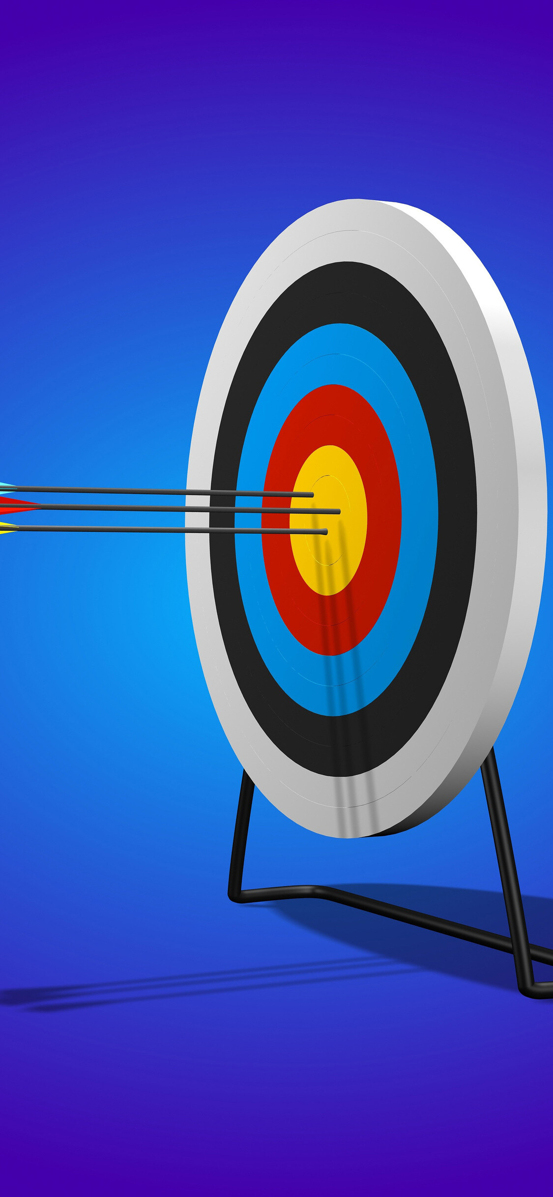 Arrow target, Sports wallpaper, iPhone background, HD image, 1130x2440 HD Phone