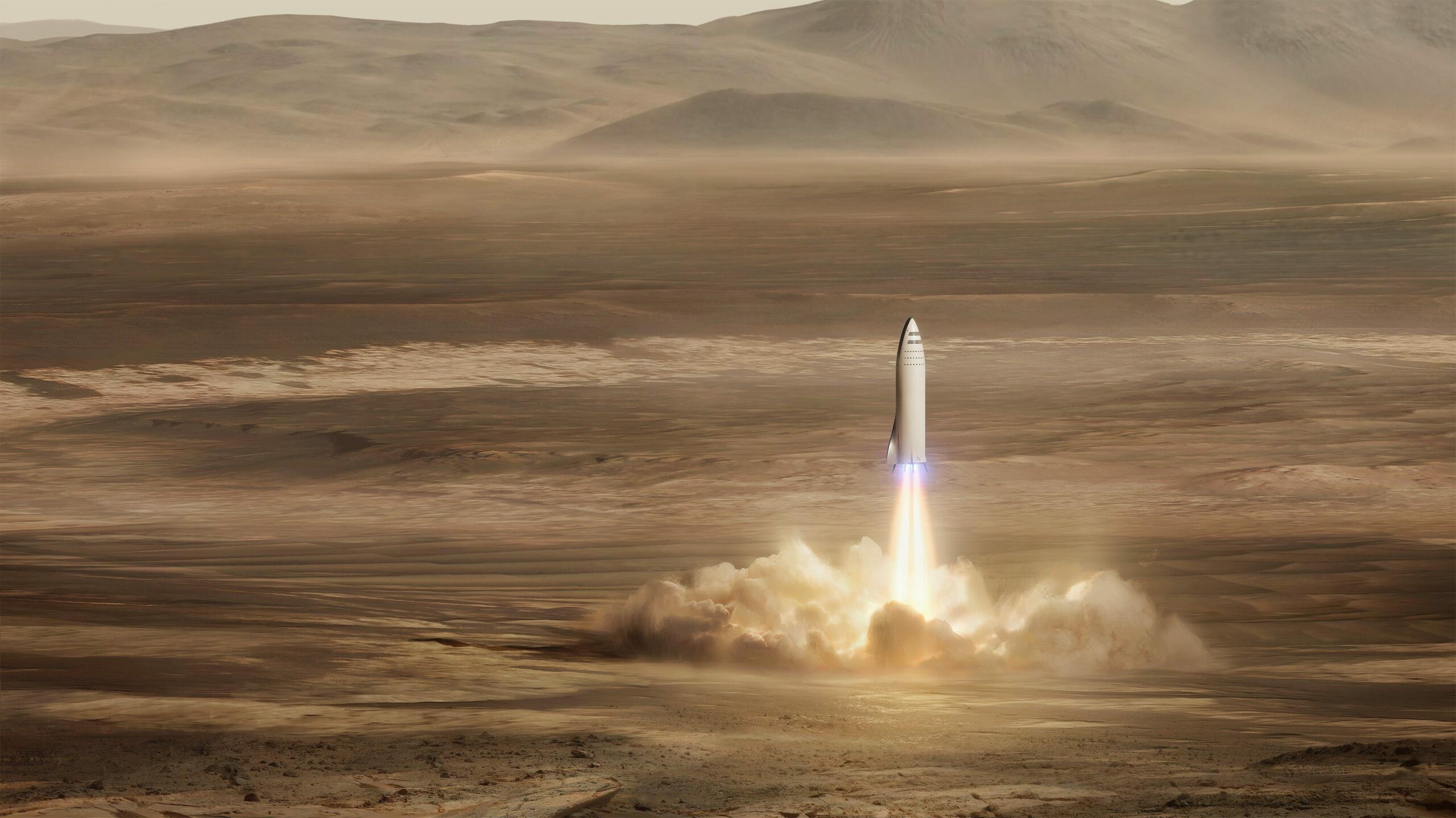 SpaceX, Mars launch, Interplanetary missions, Space exploration, 2560x1440 HD Desktop
