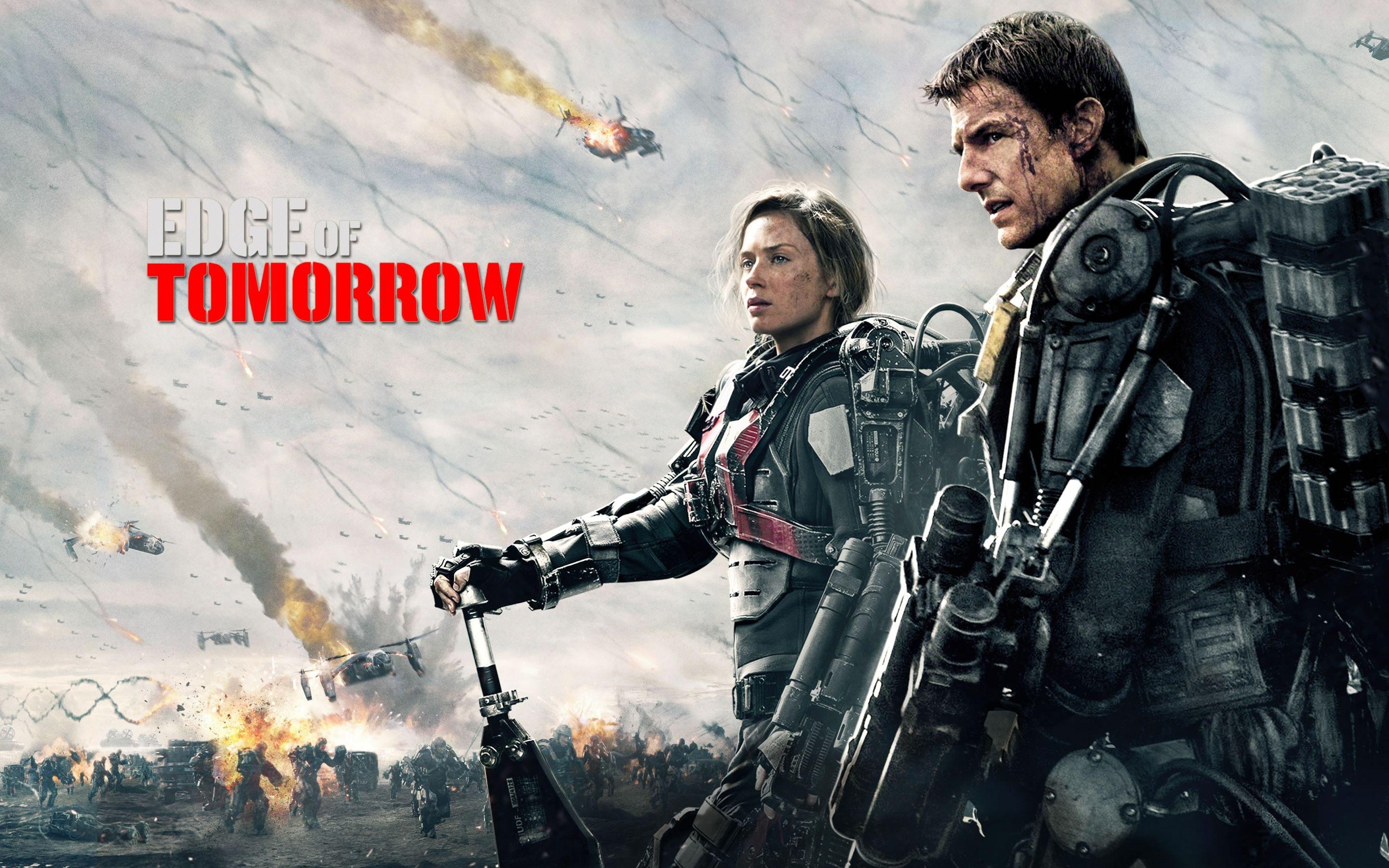 Edge of Tomorrow, Battle against time, Futuristic armor, Emily Blunt, 2880x1800 HD Desktop