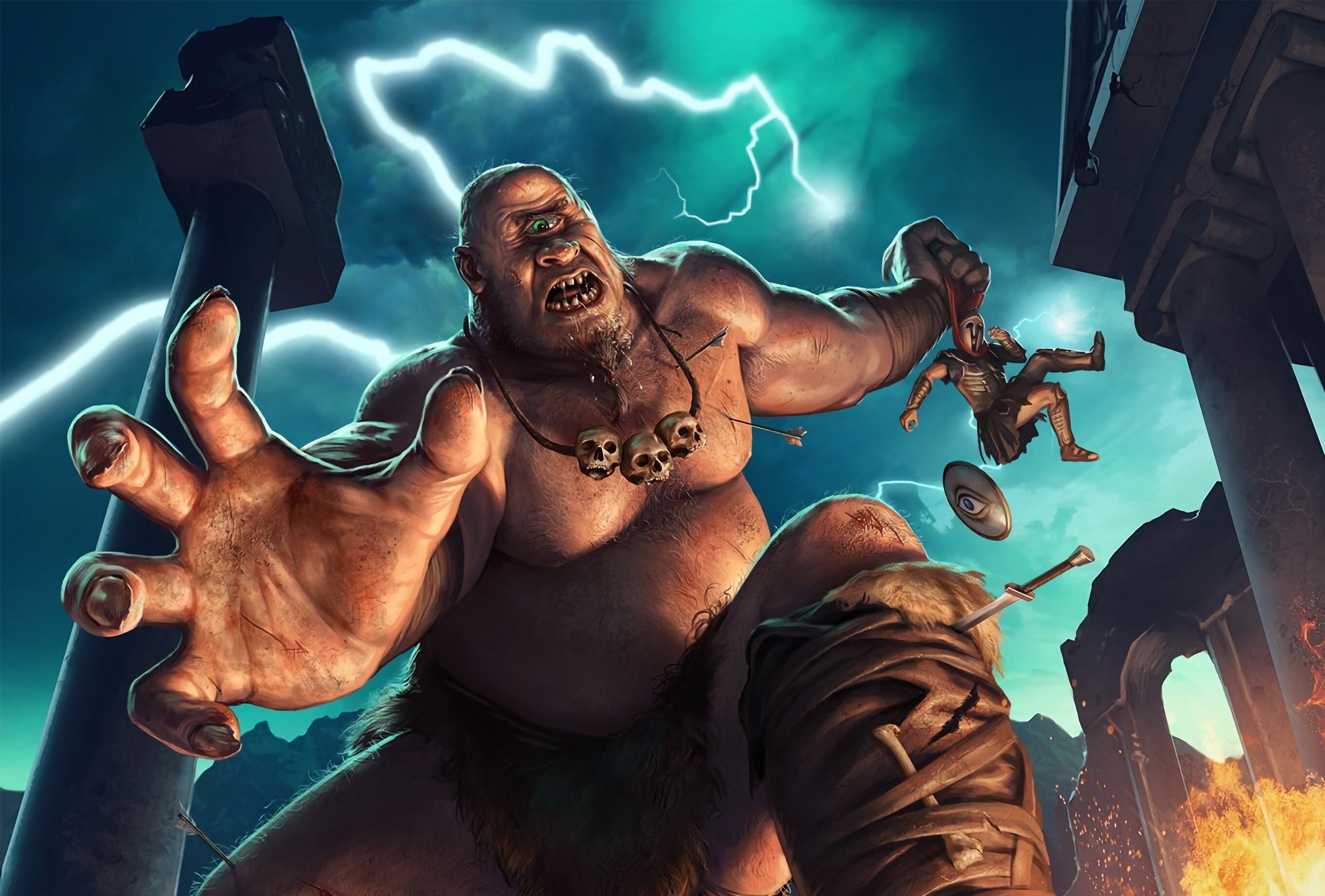 Cyclop, Mythical creature, Single eye, Powerful presence, 2720x1840 HD Desktop