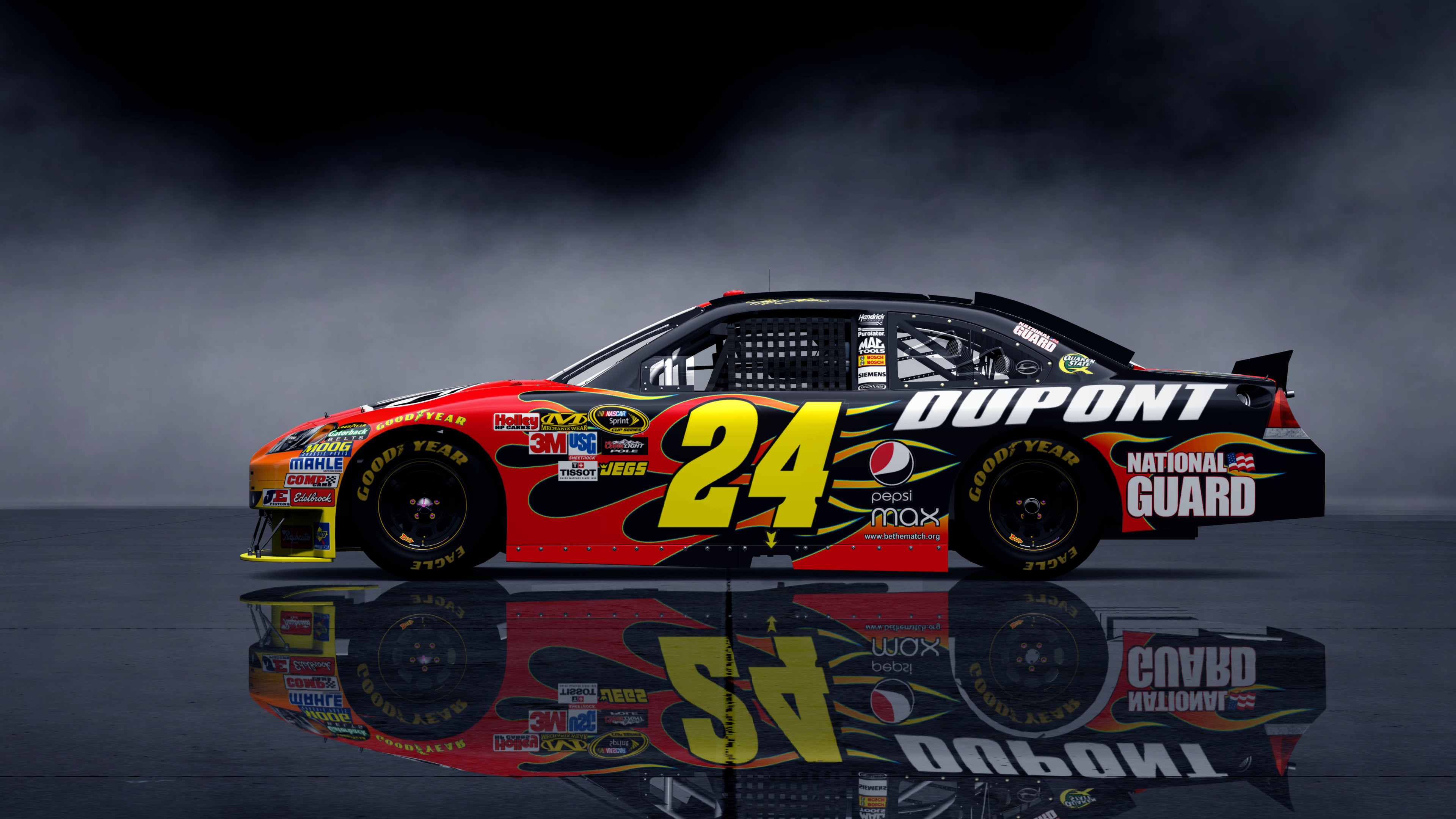 2010 NASCAR race car, Jeff Gordon Wallpaper, 3840x2160 4K Desktop