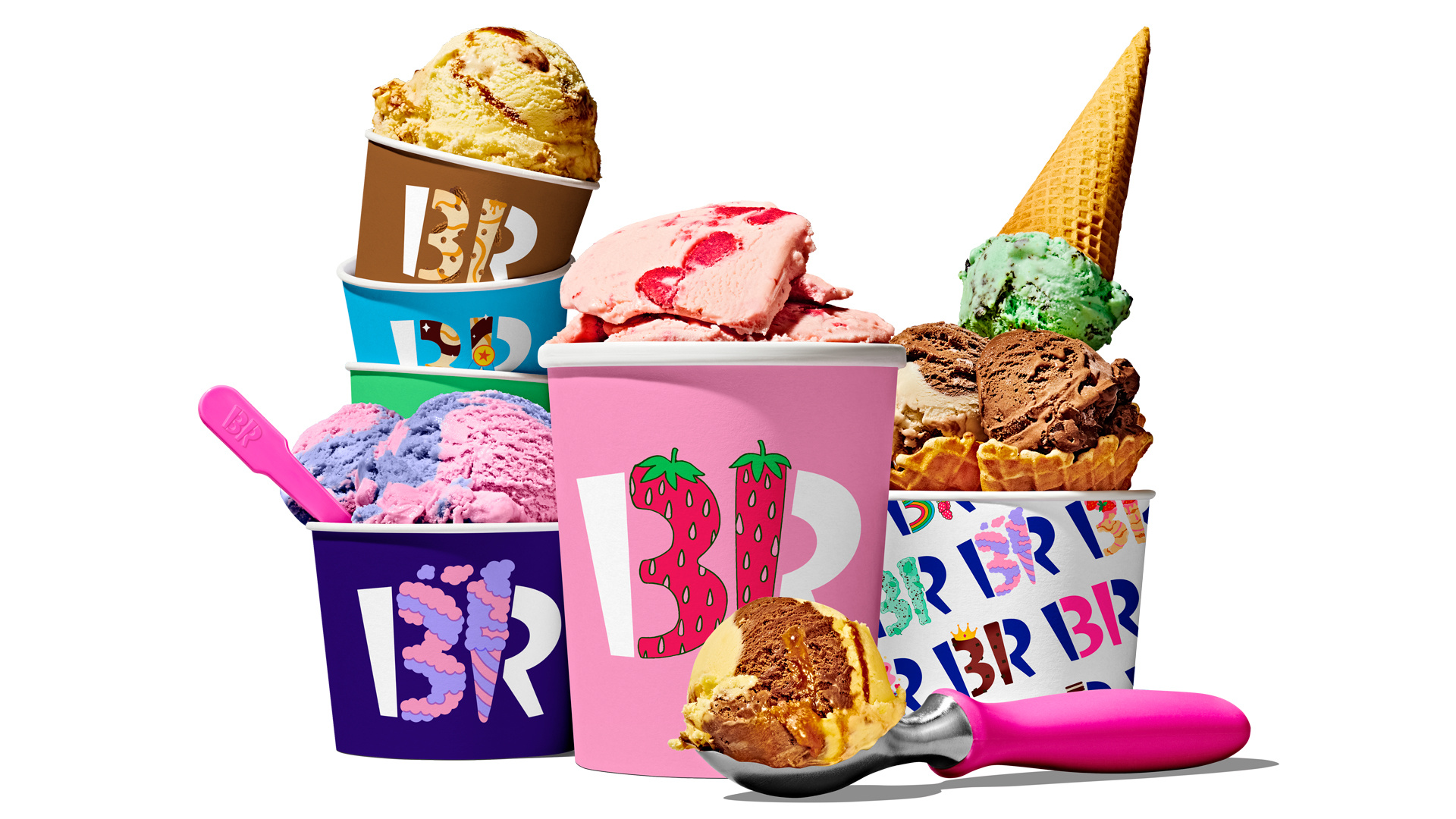 Baskin Robbins logo, Wallpaper, Posted by Michelle, Michelle Simpson, 1920x1080 Full HD Desktop