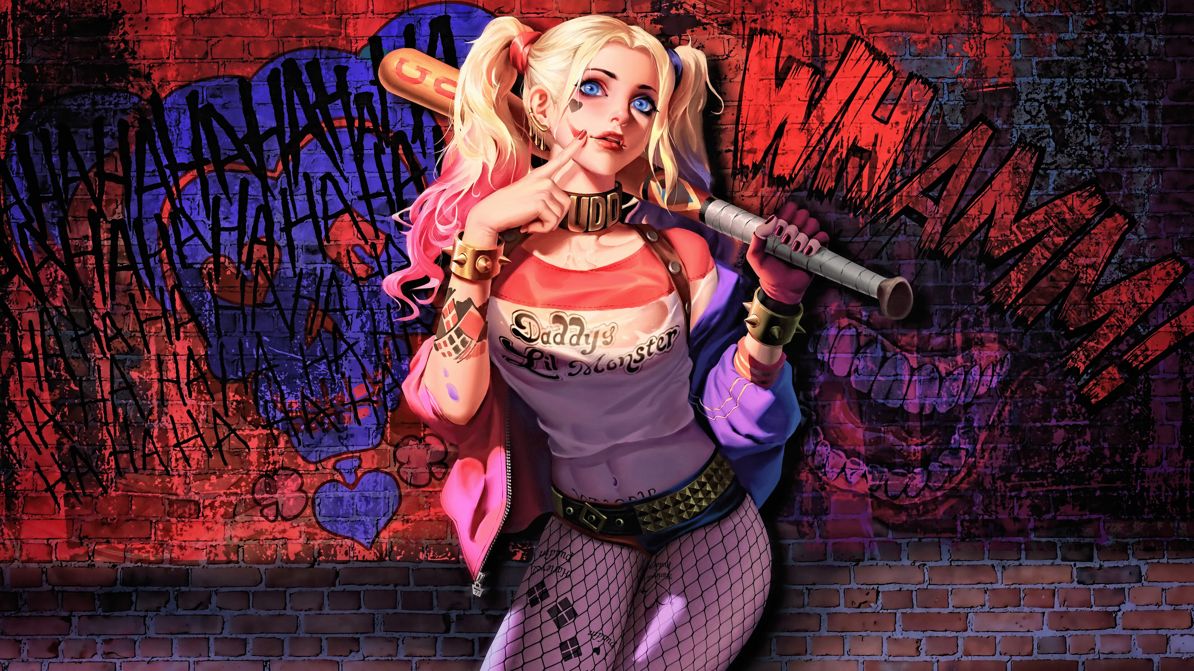 Harley Quinn, DC Villains Wallpaper, 3840x2160 4K Desktop