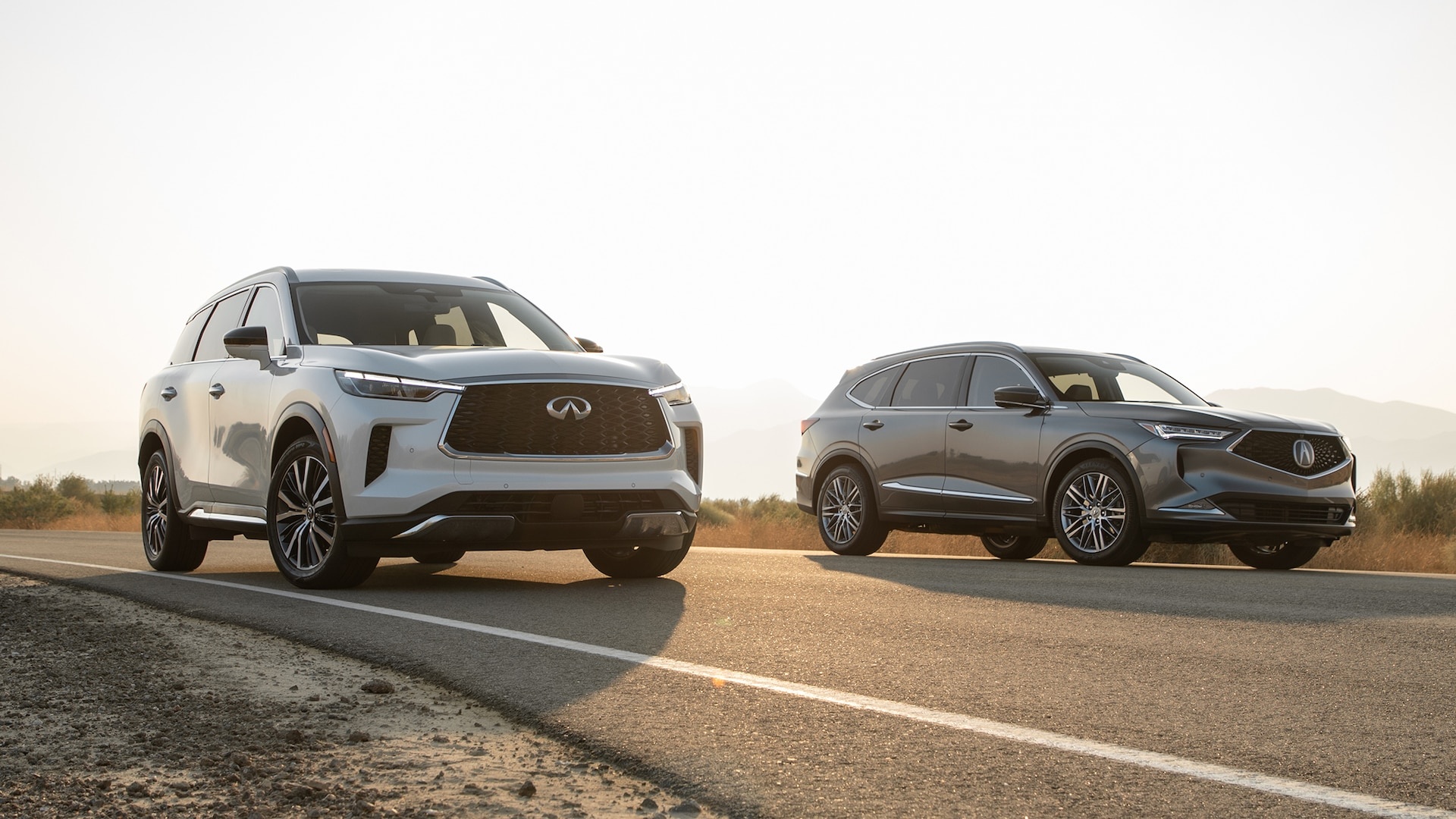 Infiniti QX60, Acura MDX, Distinctively designed, Luxury crossover, 1920x1080 Full HD Desktop