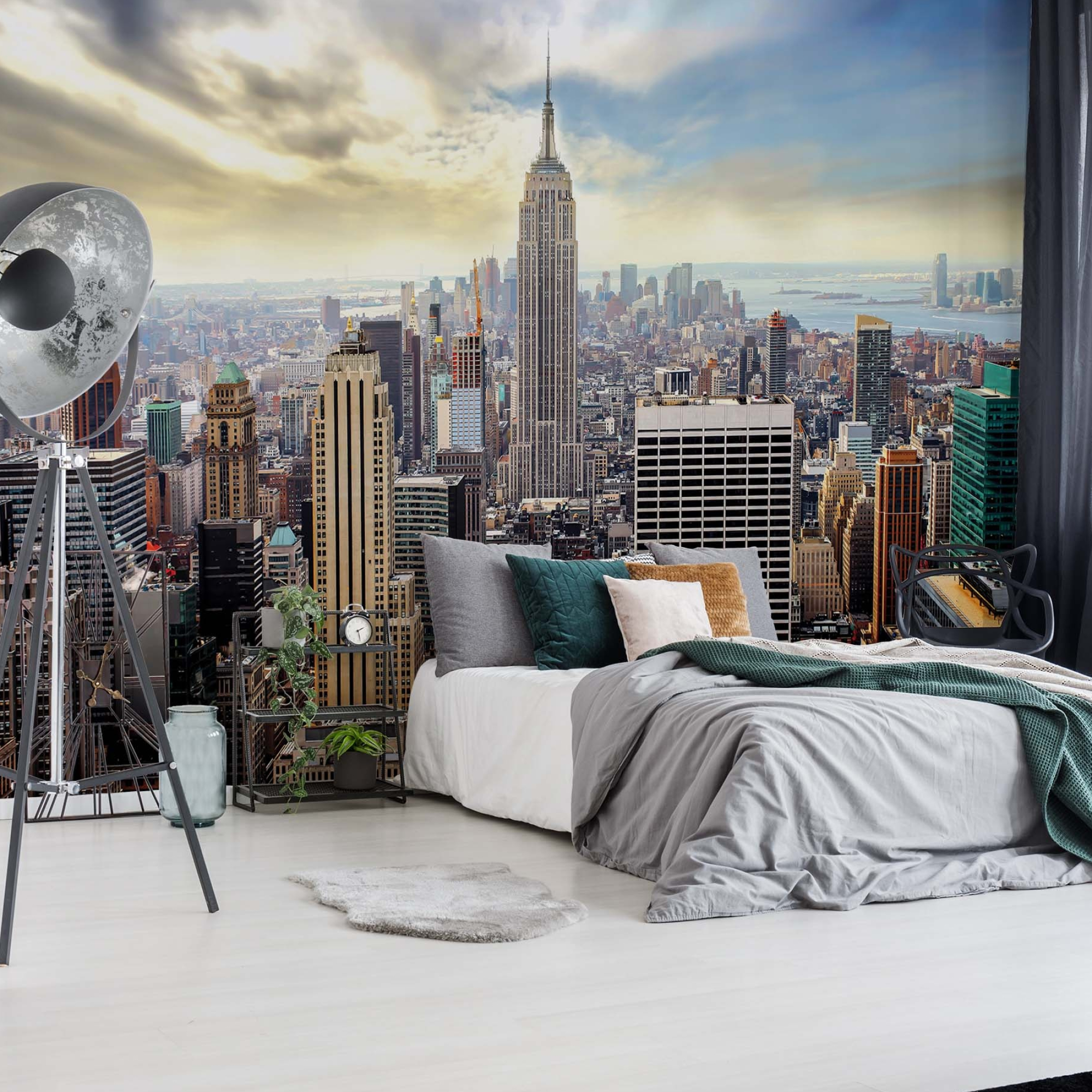 Skyline Mural, Wall mural photo, New York, Homewallmurals shop, 2000x2000 HD Phone