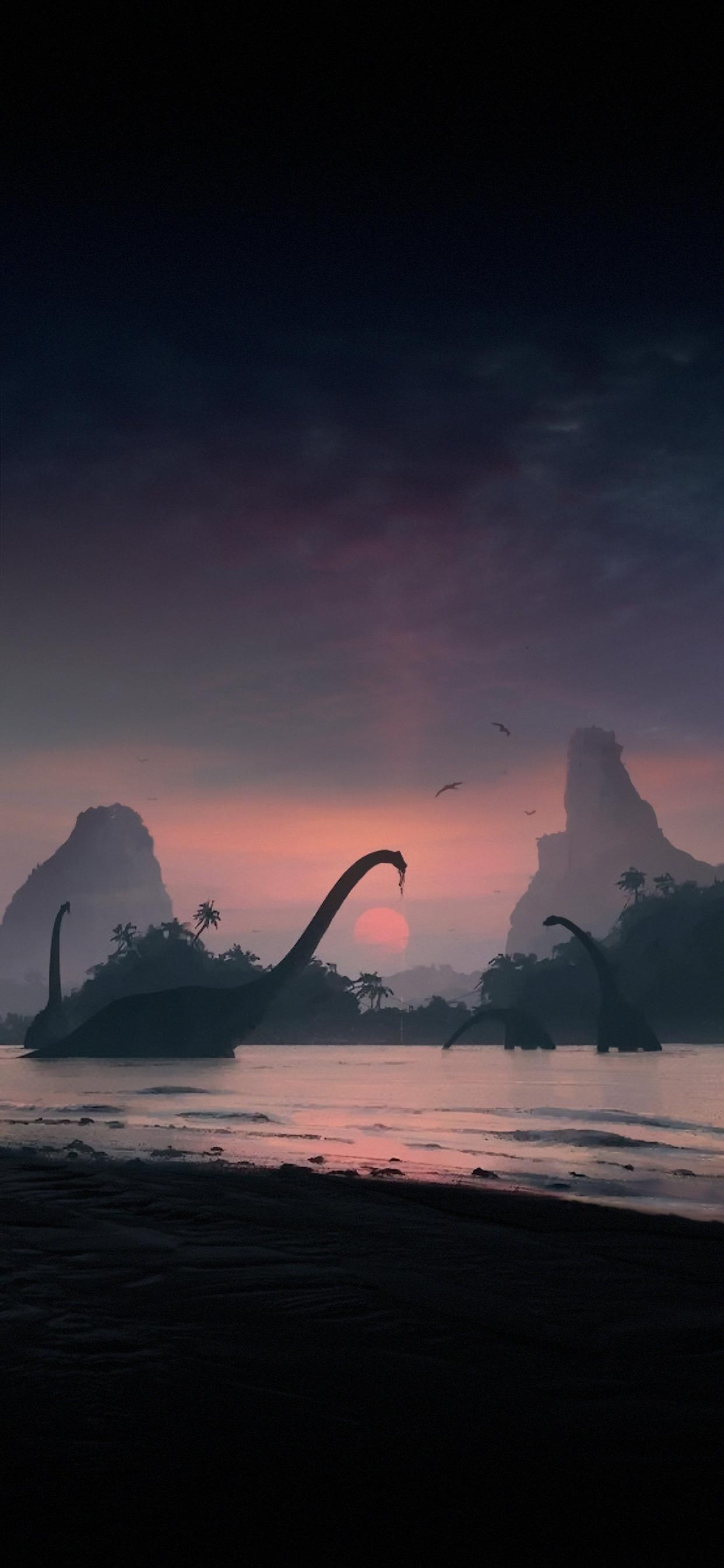 Mind-blowing imagery, Dinosaur artwork, Phone wallpaper, Roaming dinosaurs, 1250x2690 HD Phone