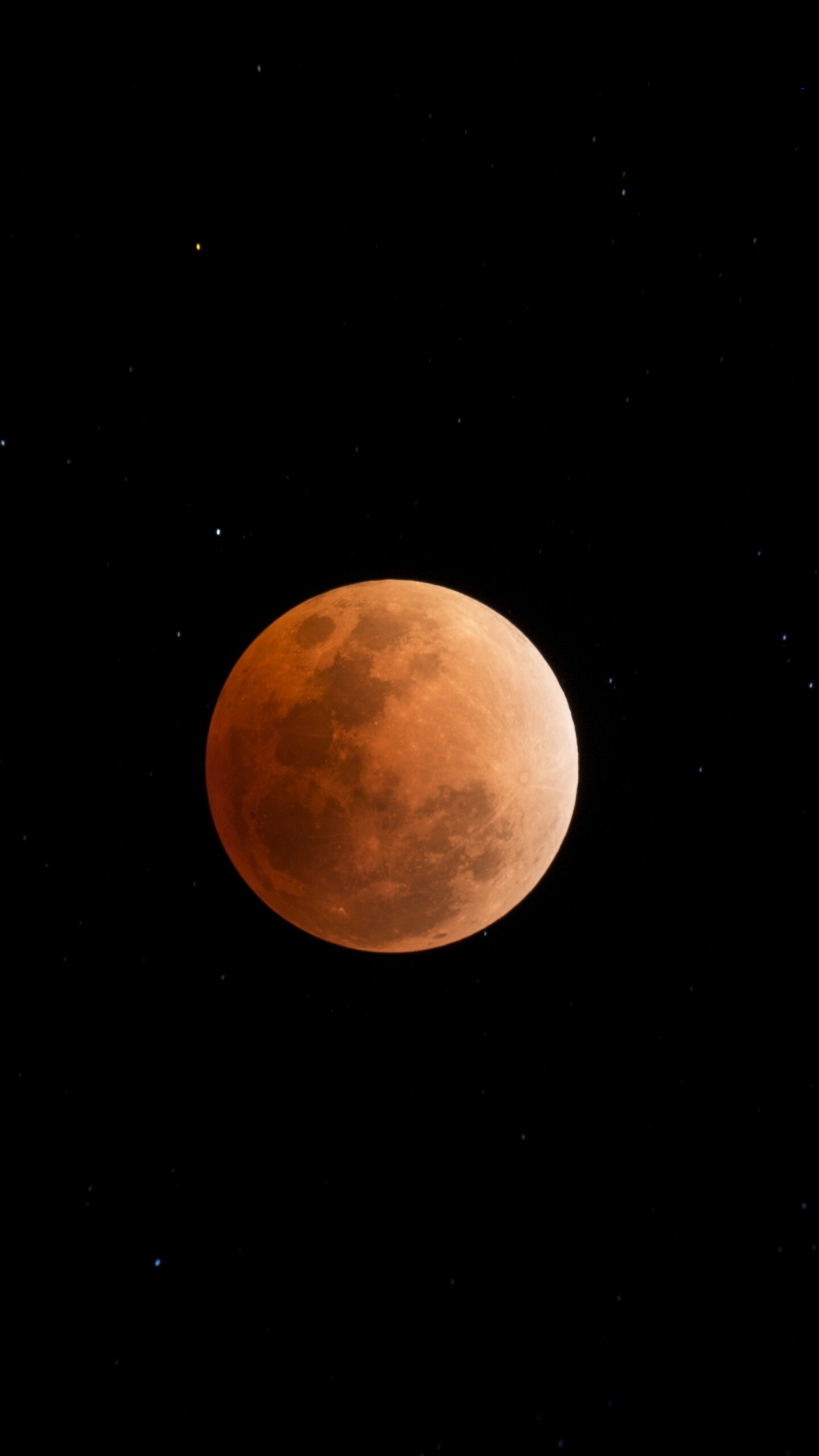 Moon eclipse in space, Celestial ballet, Enigmatic universe, Cosmic masterpiece, 1440x2560 HD Phone