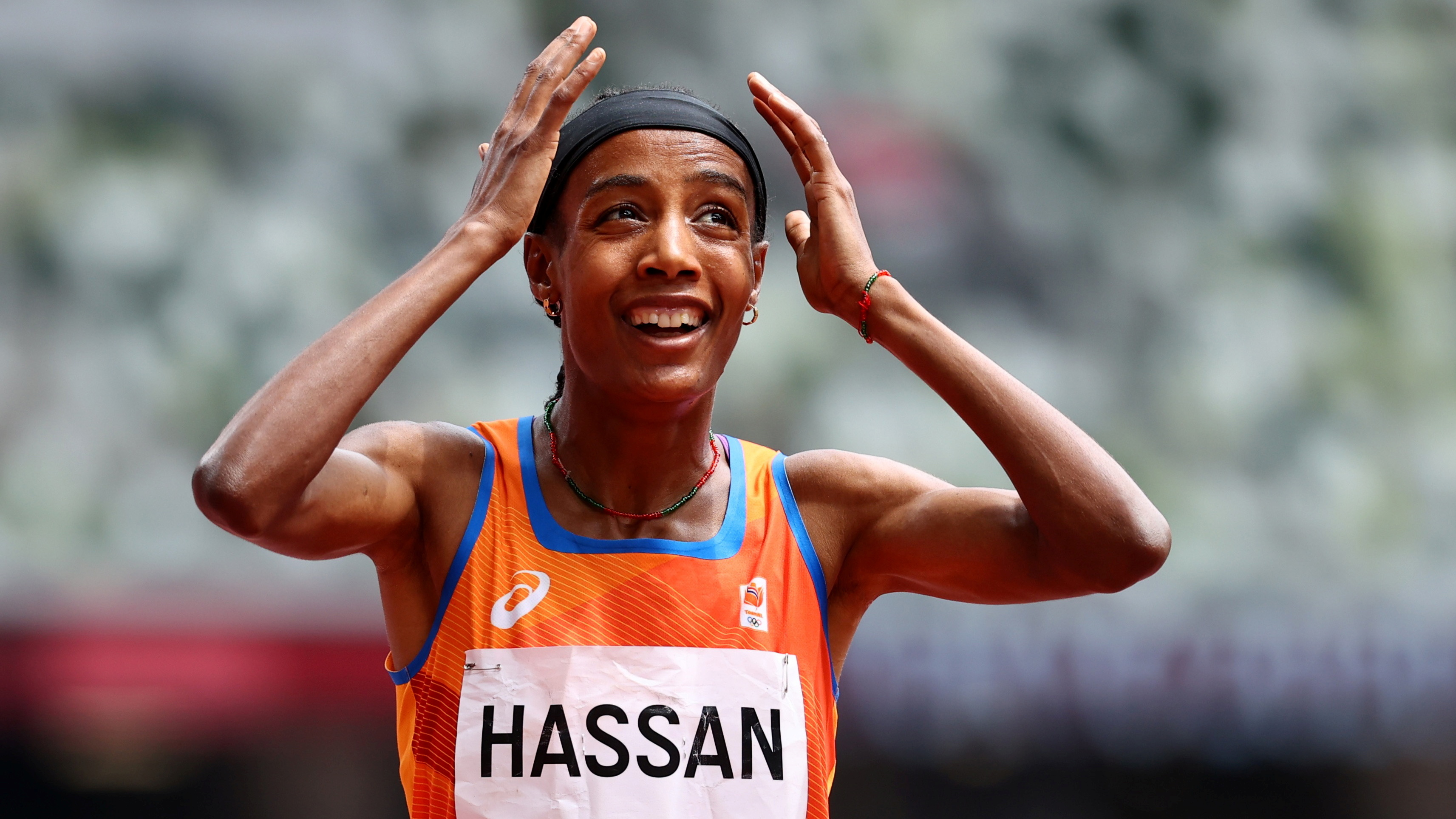 Tokyo 2020, Sifan Hassan fall, Lap of 1, 500m, 3430x1930 HD Desktop