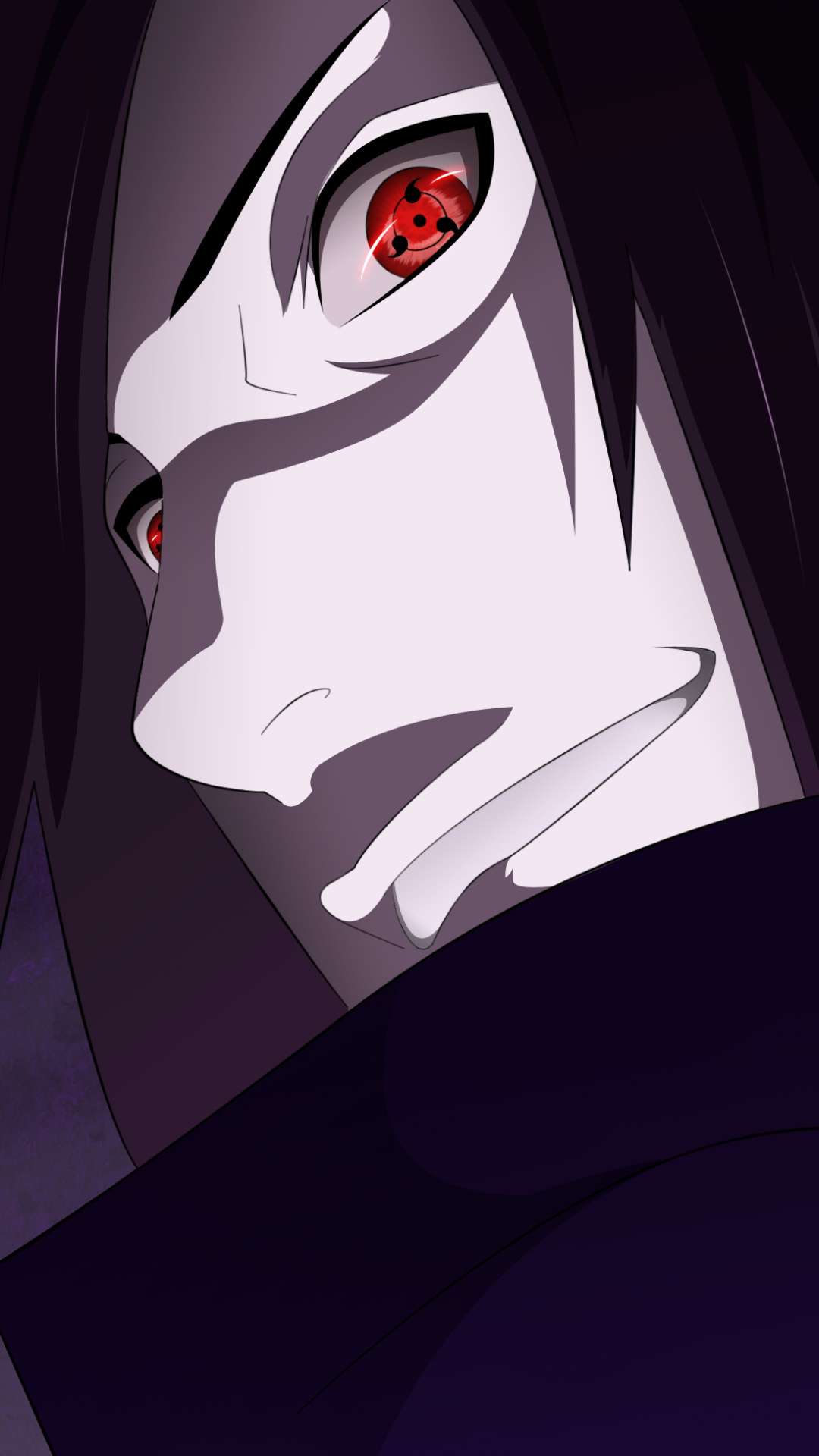 Madara Uchiha, three tomoe Sharingan, Naruto Shippuden, Full HD Phone wallpaper