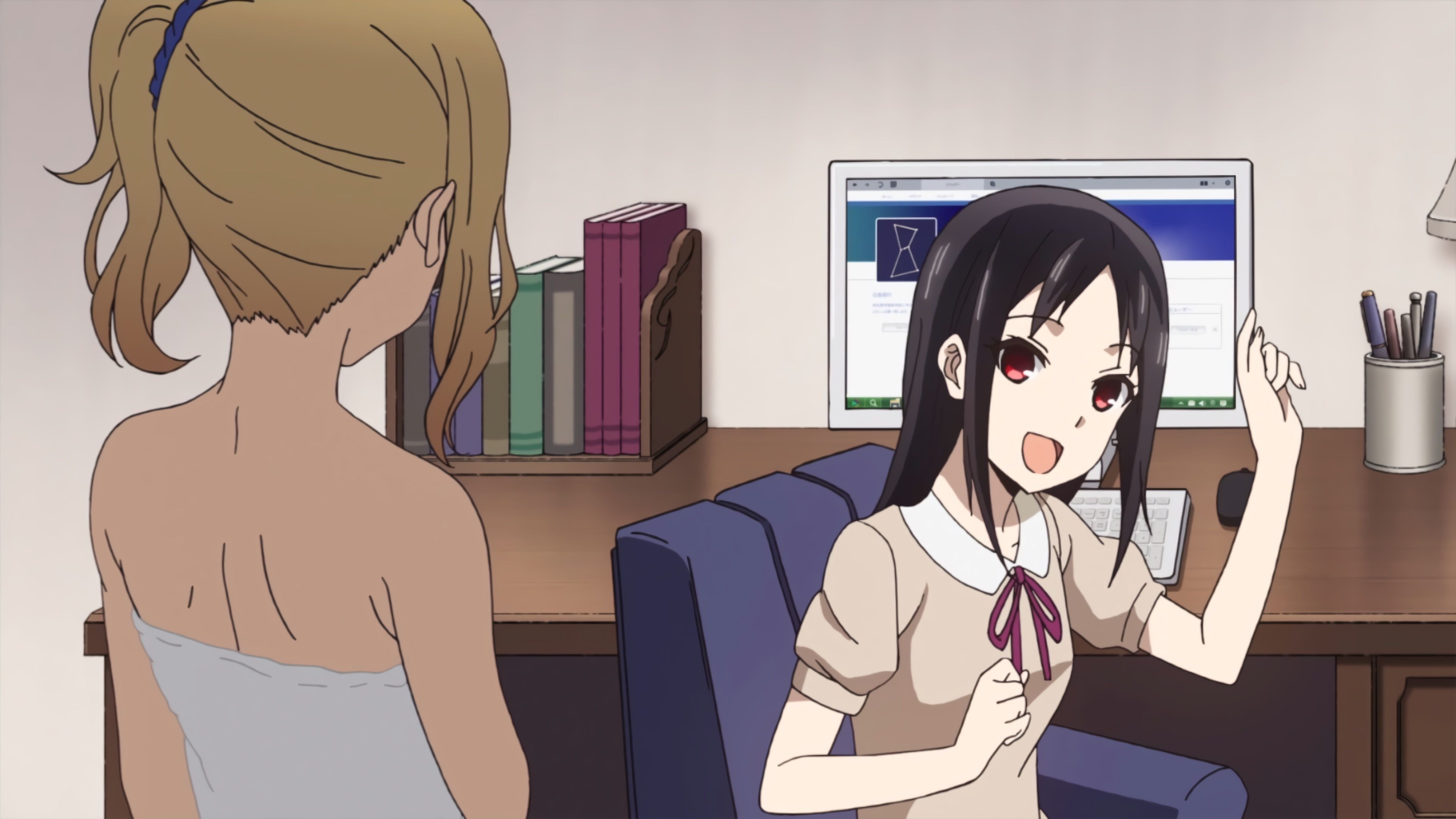 Kaguya sama love is war, anime geek stuff, art, 3840x2160 4K Desktop