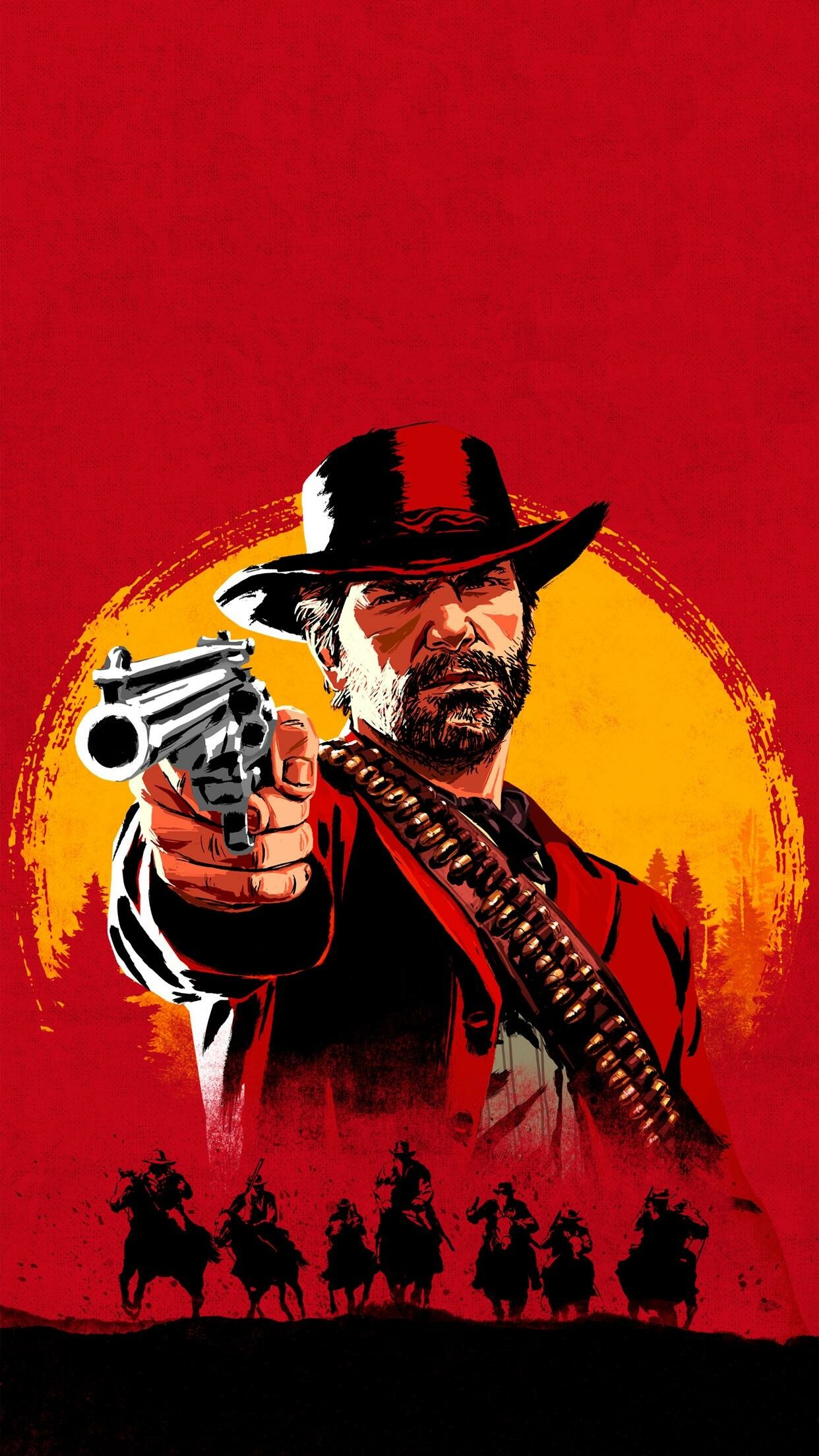 Red Dead Redemption 2, Action-packed adventure, Iconic character moments, HD gaming wallpapers, 1250x2210 HD Phone