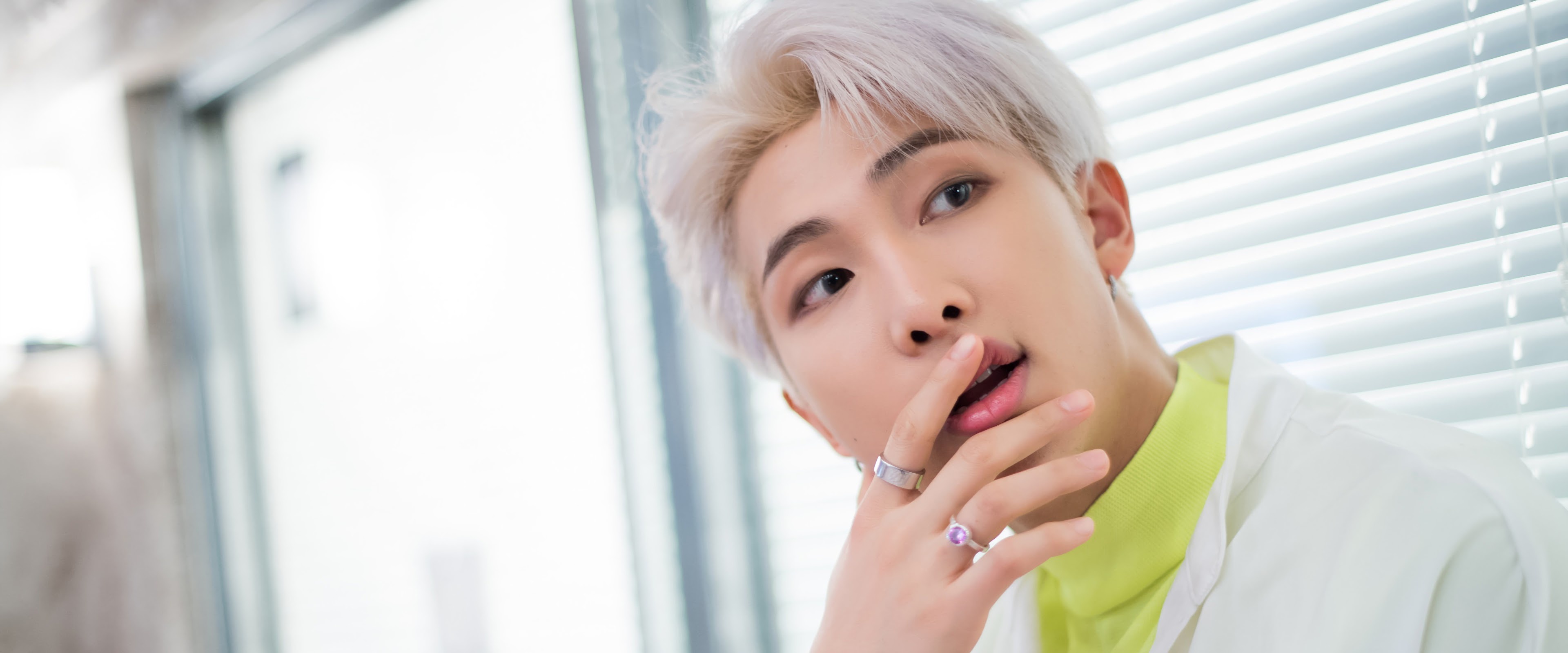 RM BTS PC desktop, Free 4K wallpaper, Captivating charm, Visual delight, 3840x1600 Dual Screen Desktop