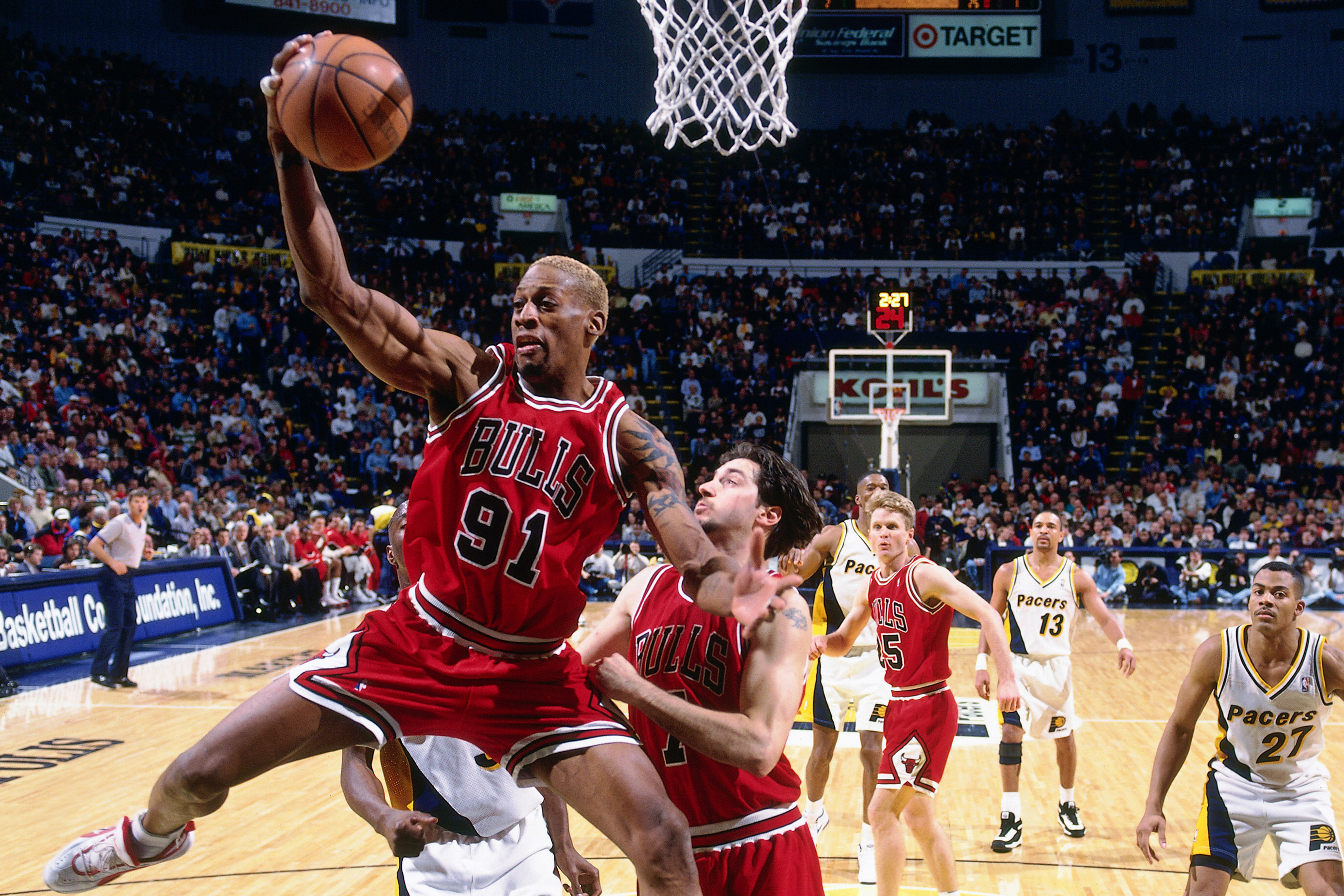 Bulls vs Pacers, Dennis Rodman Wallpaper, 2780x1860 HD Desktop