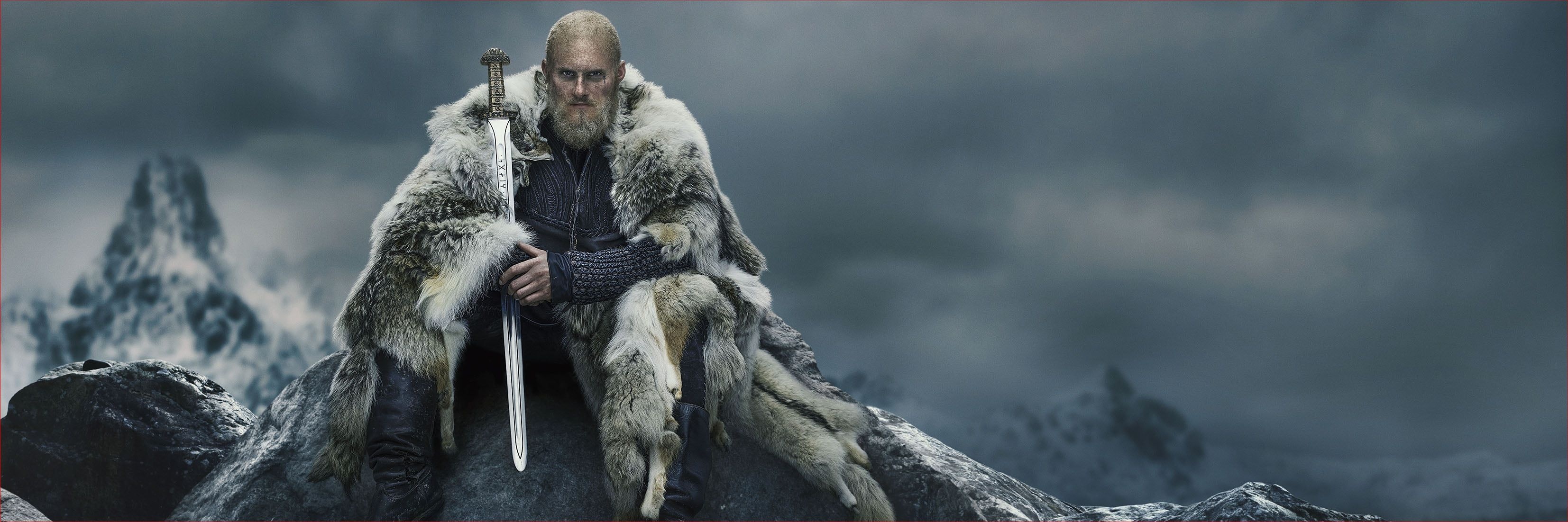 Bjorn Lothbrok, Vikings (TV Series) Wallpaper, 3310x1110 Dual Screen Desktop