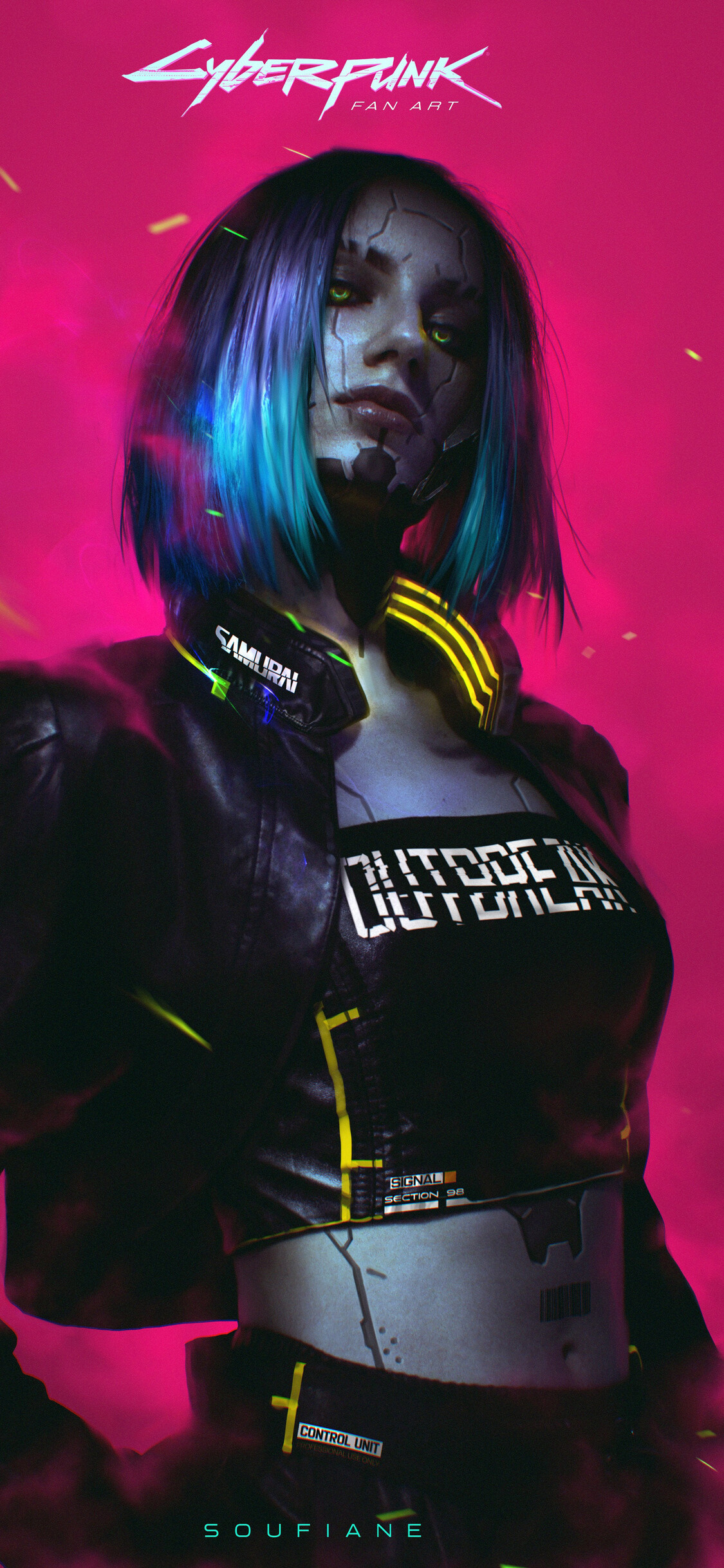 Cyberpunk 2077, Artwork, iPhone XS, 1130x2440 HD Phone
