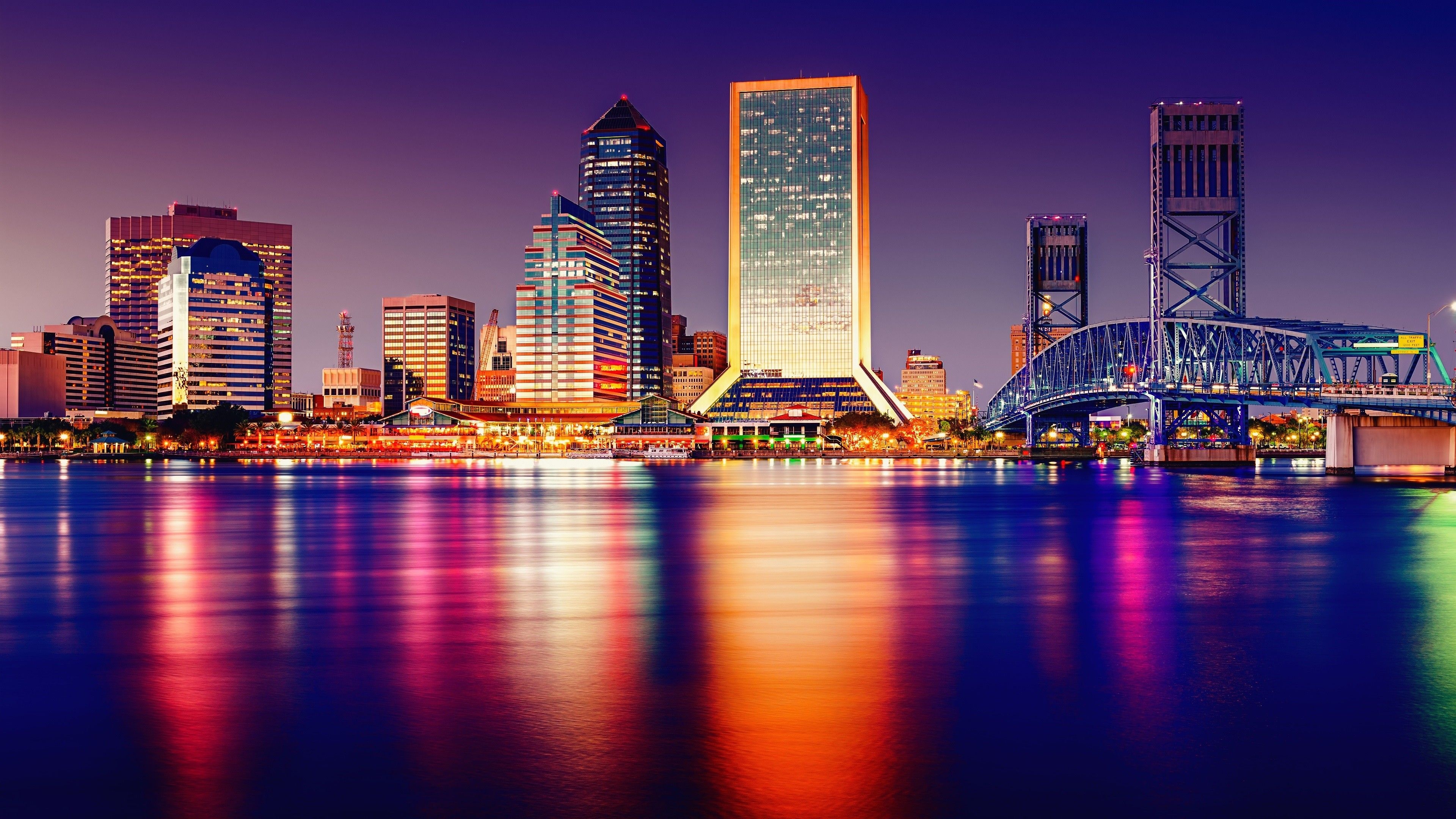Tampa Skyline, Stunning wallpapers, 3840x2160 4K Desktop