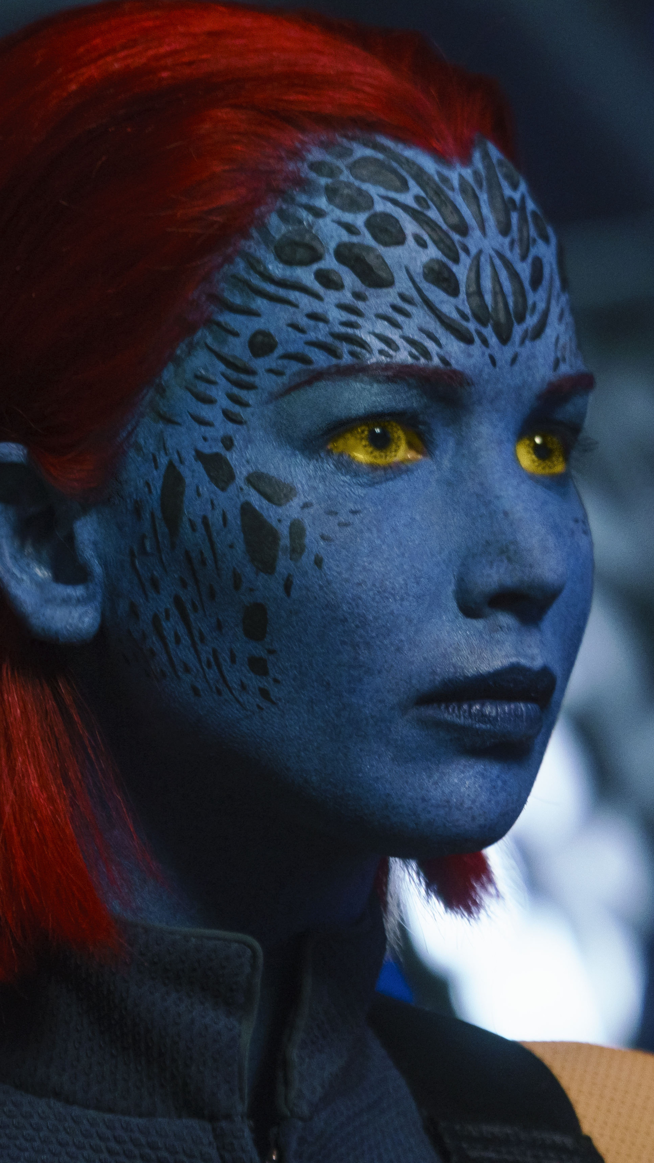 Jennifer Lawrence, Mystique as phoenix, Sony Xperia wallpaper, Dark Phoenix, 2160x3840 4K Phone