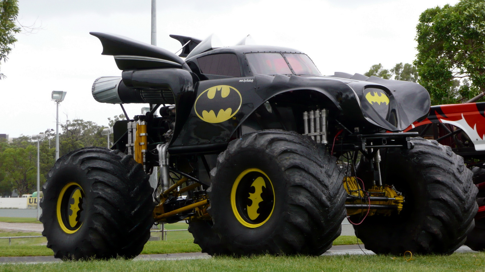 Monster Truck, Batman theme, Powerful trucks, Exciting visuals, 1920x1080 Full HD Desktop