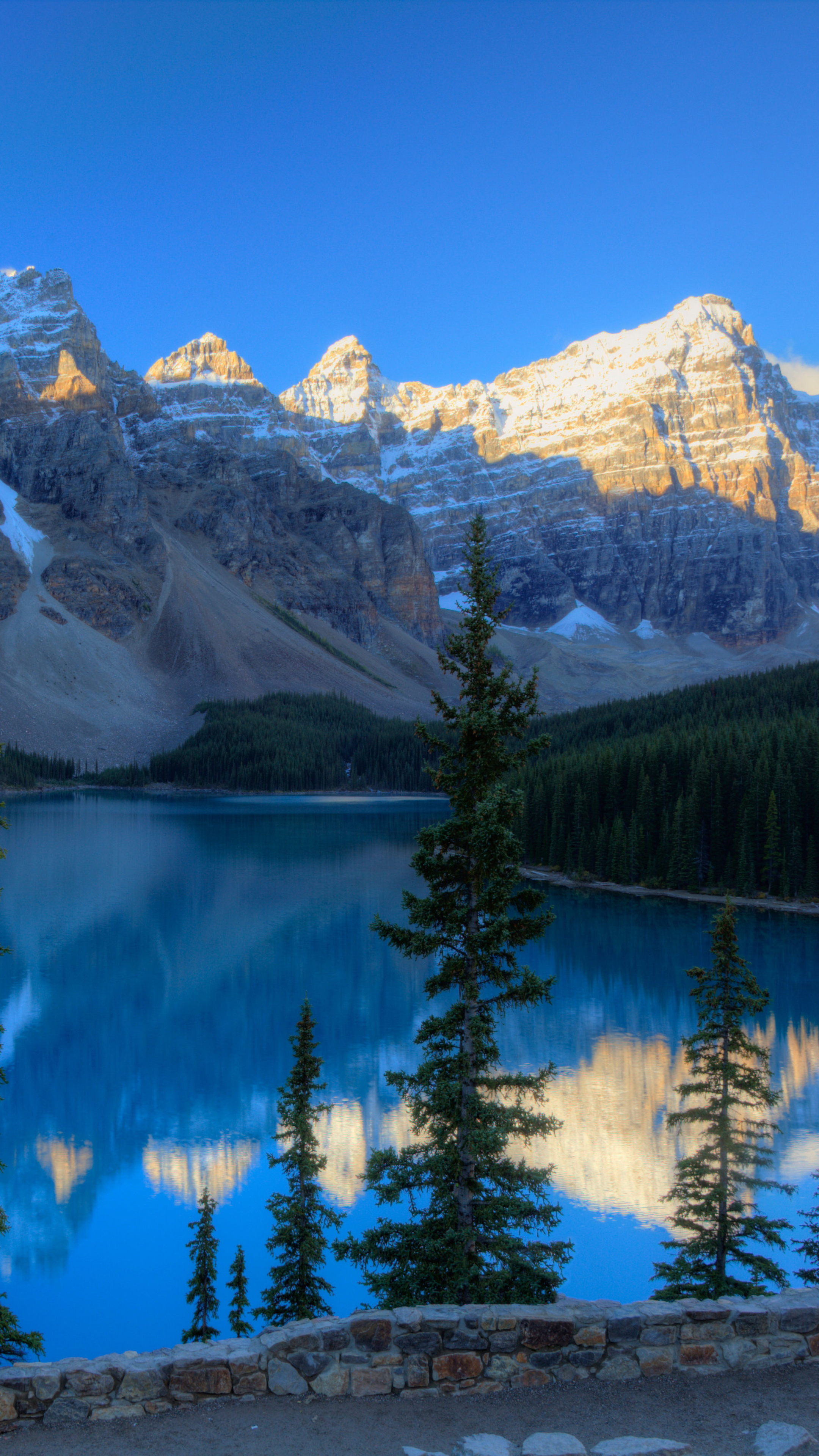 Canada travels, Mountains and parks, Moraine Lake, 5K wallpapers, 2160x3840 4K Phone