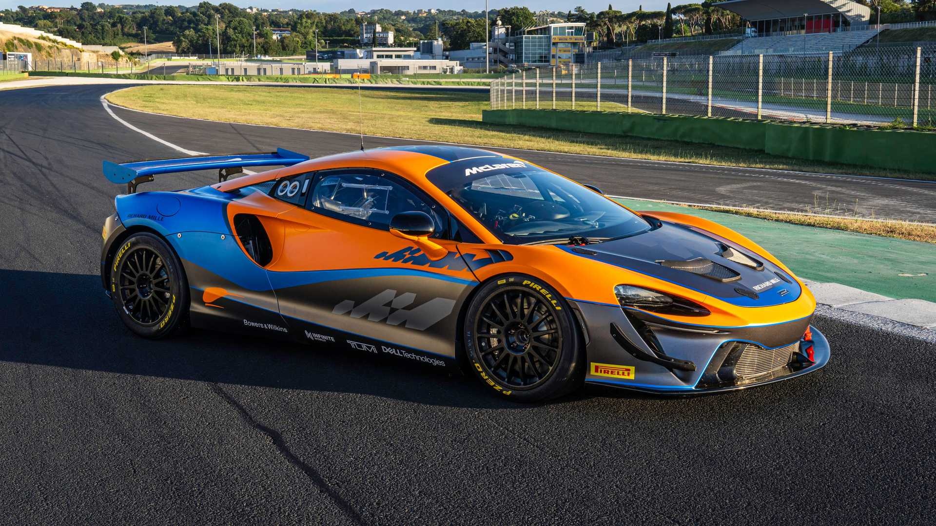 McLaren Artura, McLaren Artura GT4, V6 Rennwagen, 1920x1080 Full HD Desktop