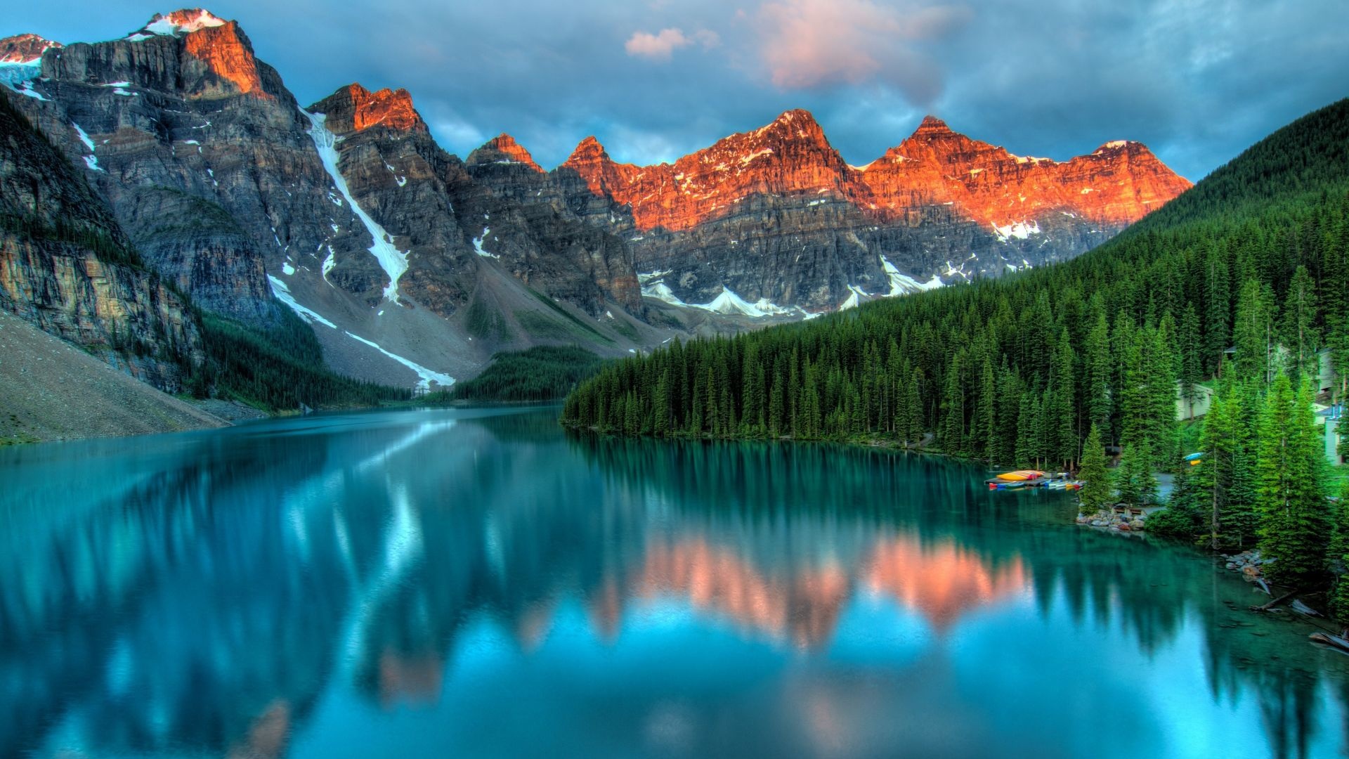 Moraine Lake Lake Louise, Valley of the Ten Peaks, 1920x1080 Full HD Desktop