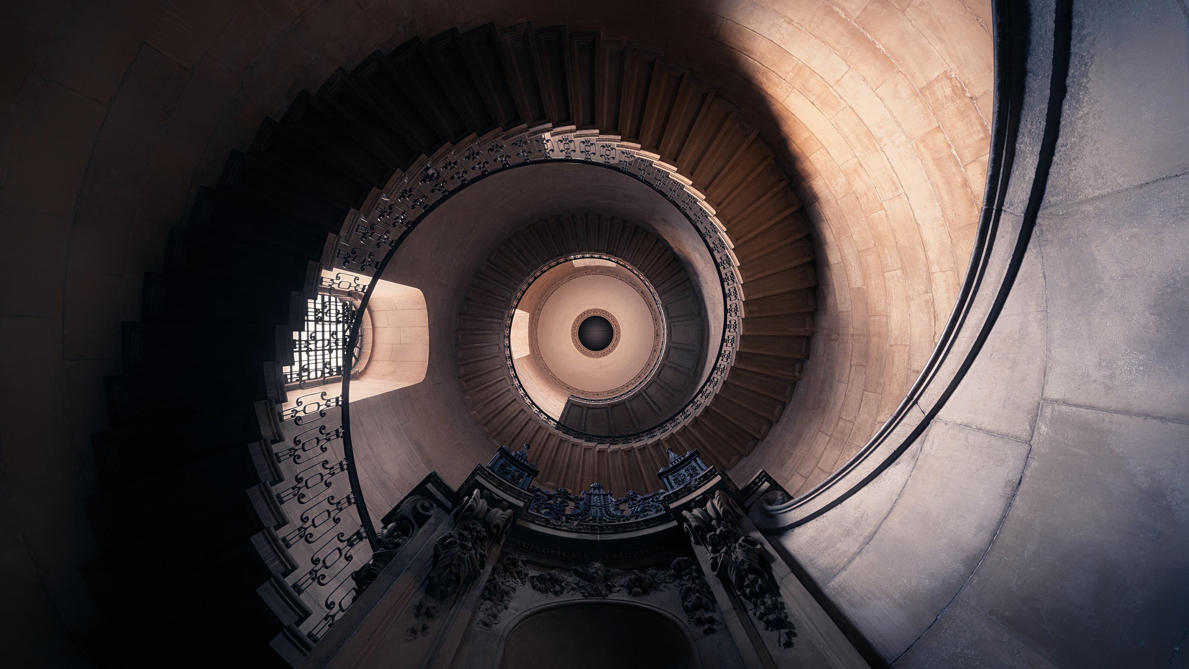 St. Paul's Cathedral, Staircase Wallpaper, 3840x2160 4K Desktop