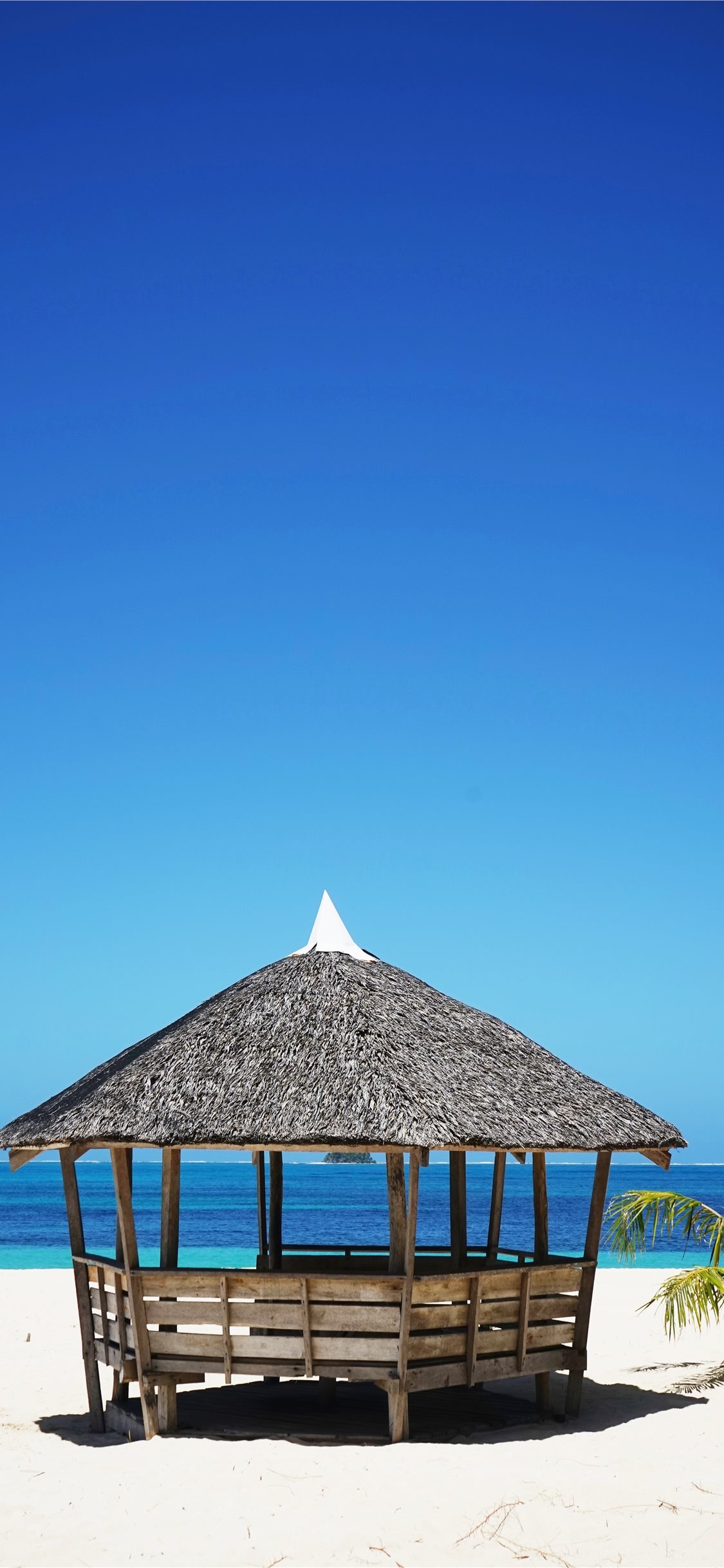 Bamboo hut, Philippines Wallpaper, 1130x2440 HD Phone