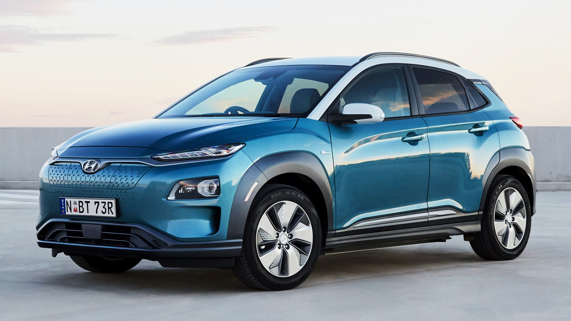 Hyundai Kona, Electric model, HD wallpapers, Car pixel, 1920x1080 Full HD Desktop