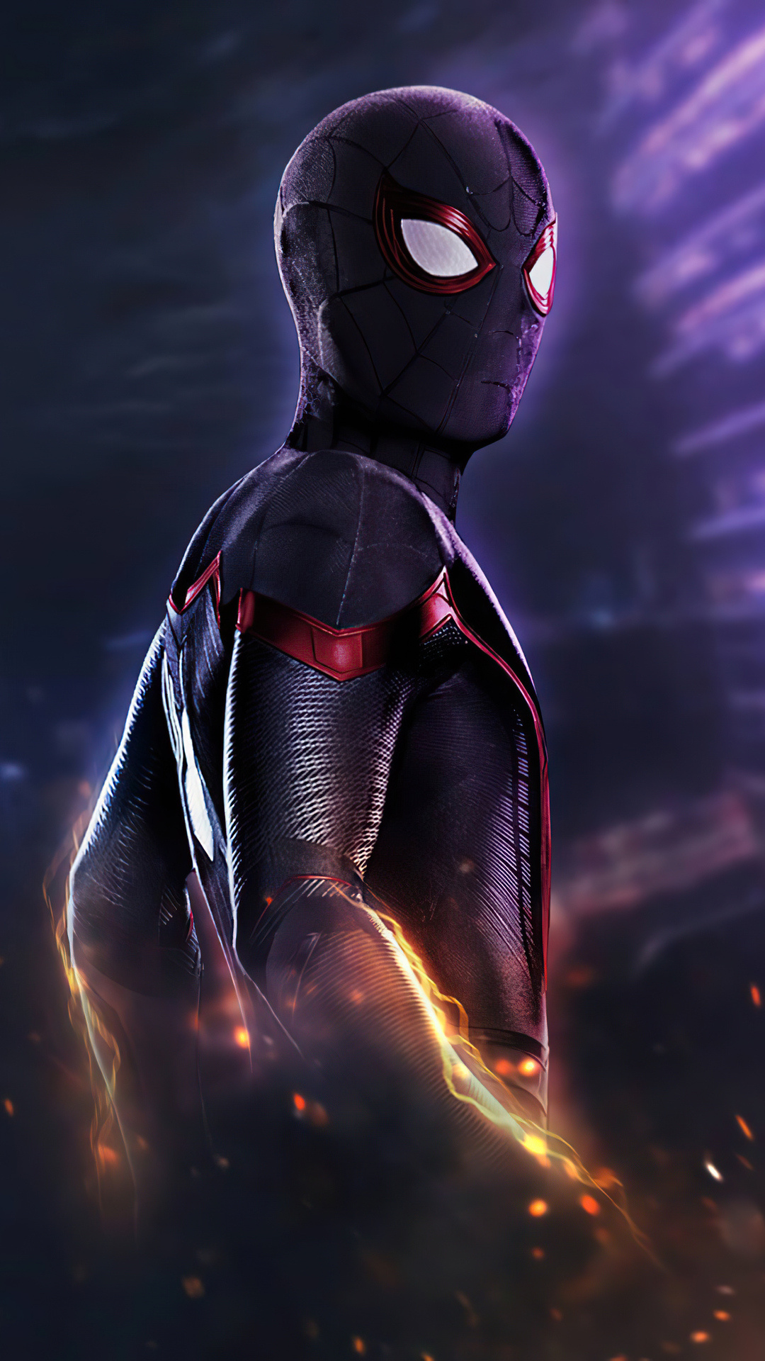 Black Spider-Man 2020, iPhone wallpapers, HD images, Powerful superhero, 1080x1920 Full HD Phone