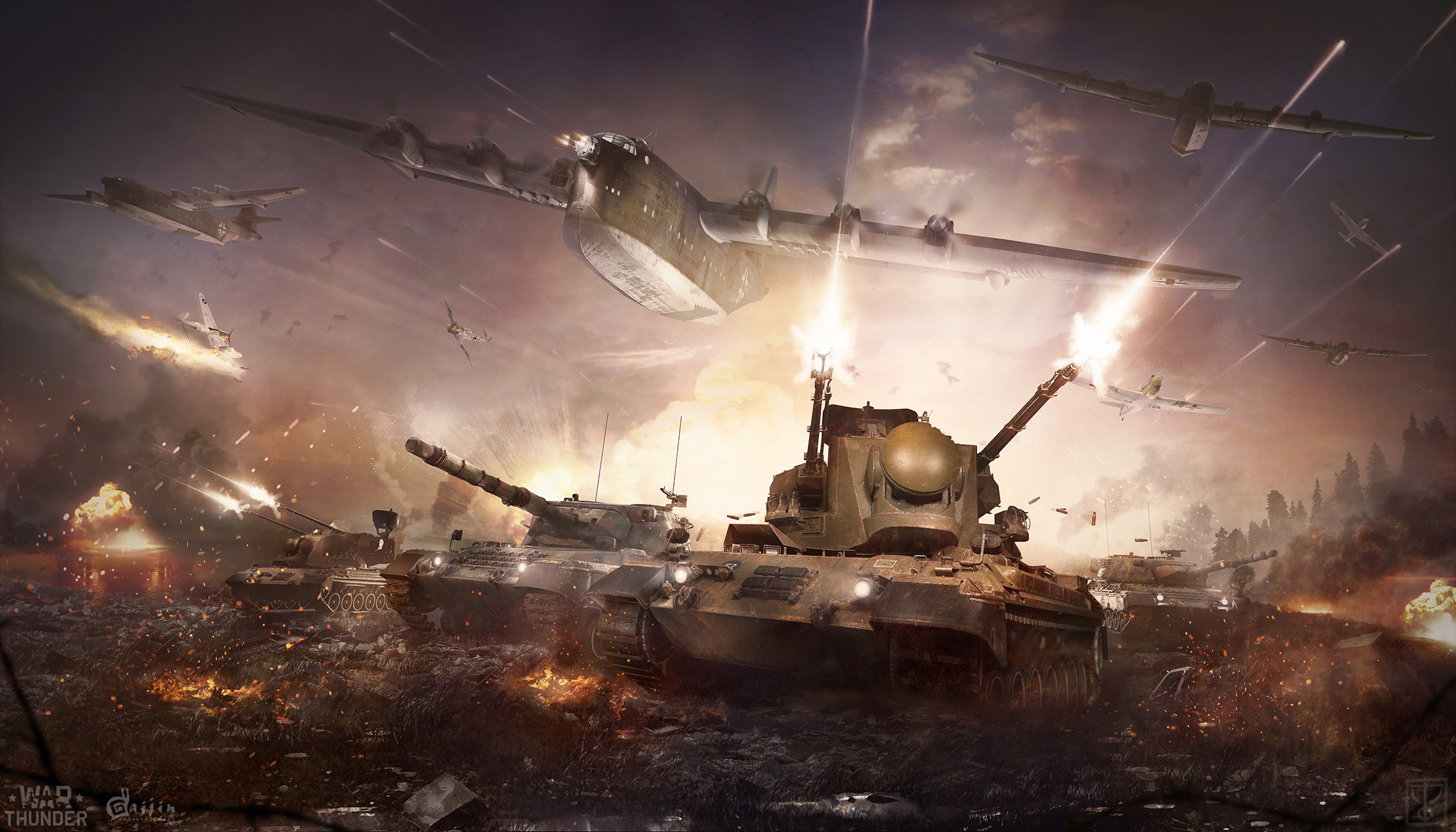 War Thunder, Wildcat planes, Full HD wallpapers, Gaming visuals, 2280x1300 HD Desktop