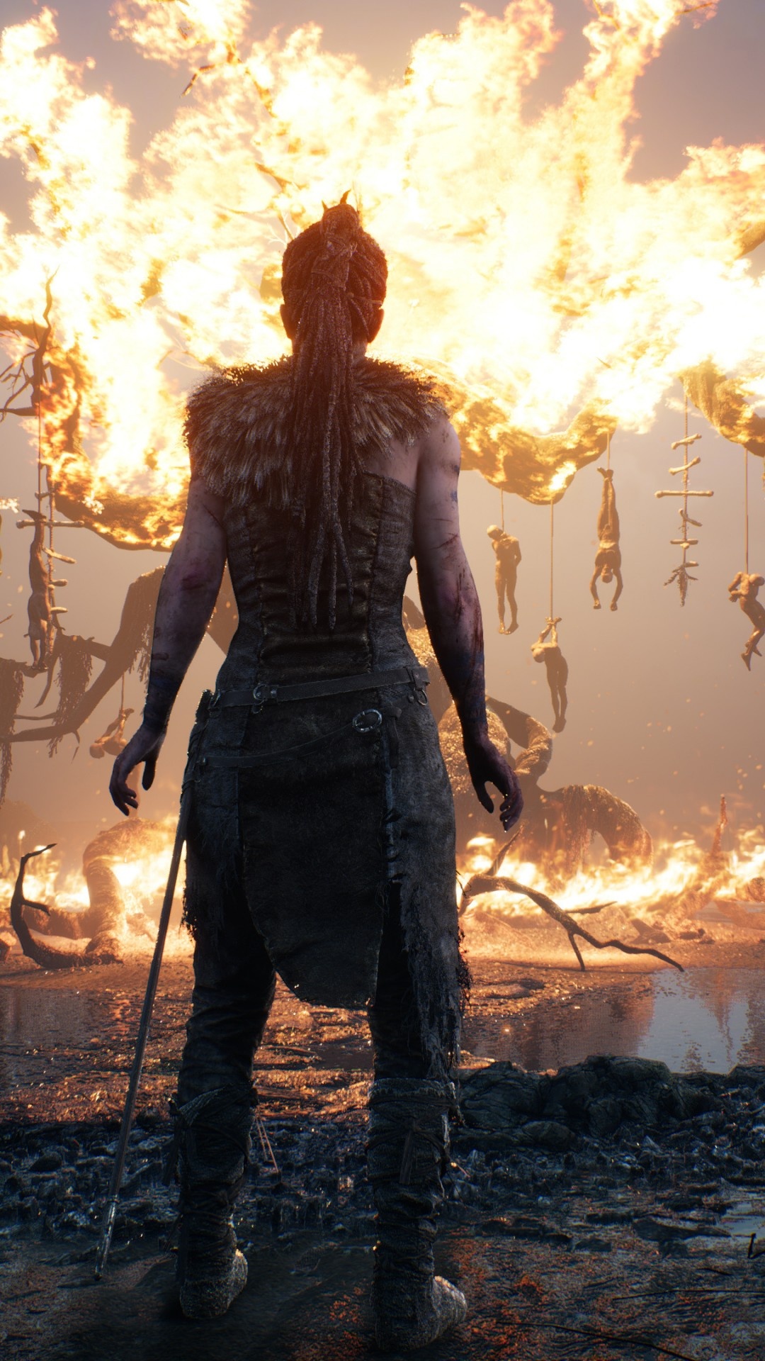 Hellblade, Best games, Fantasy, PC, PS4, 1080x1920 Full HD Phone