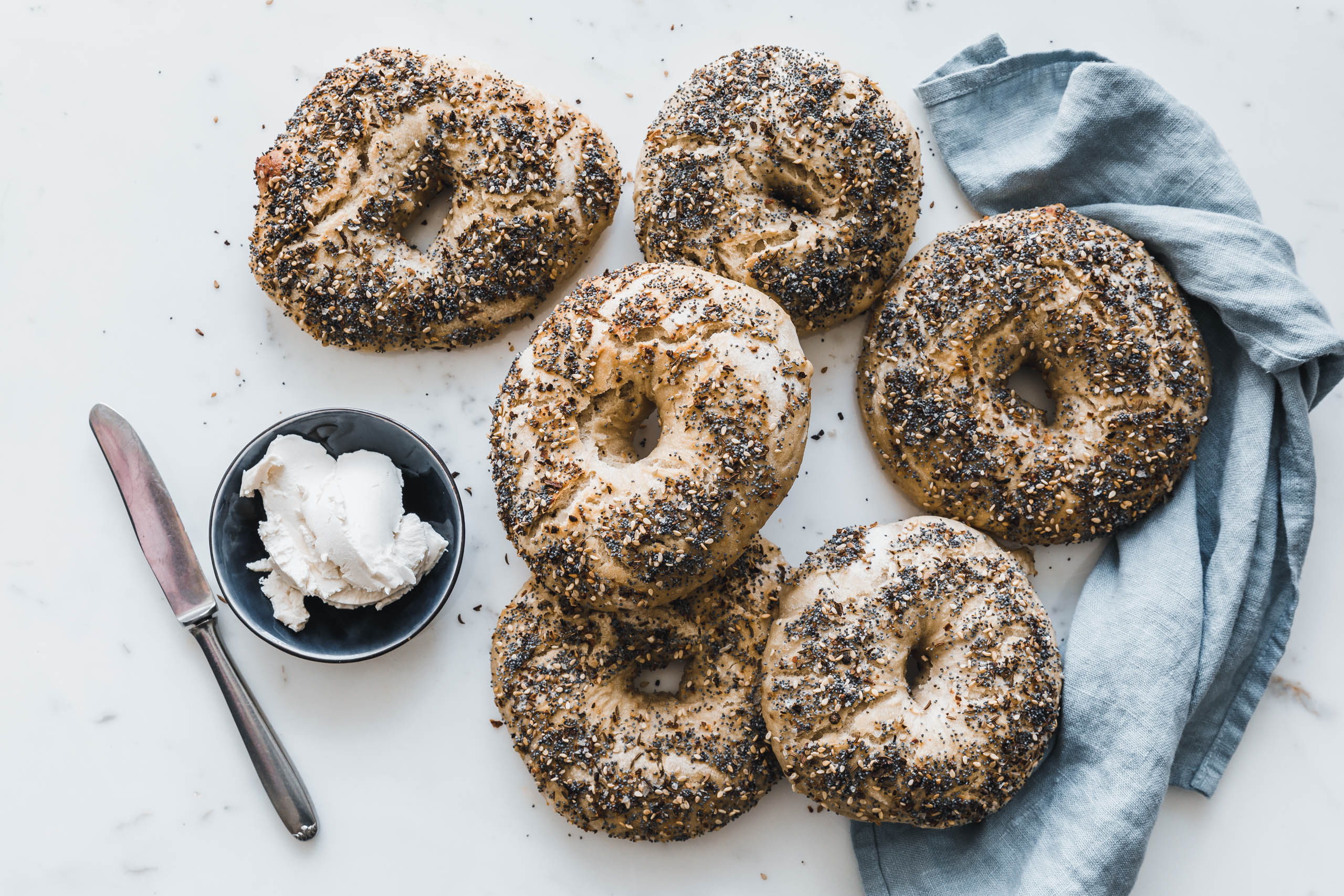 Everything bagel, Sourdough delight, Savory treat, Irresistible flavor, 2560x1710 HD Desktop