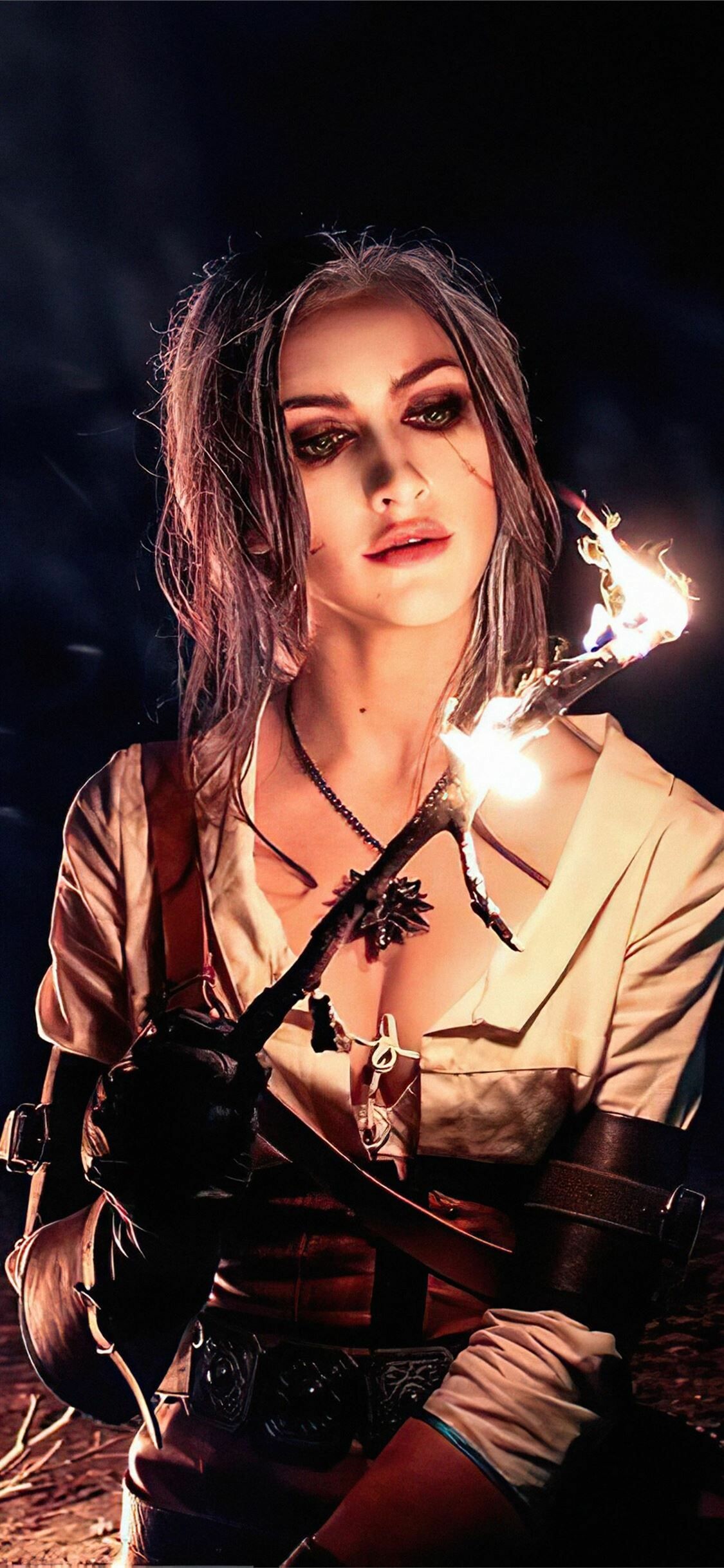 The Witcher TV series, Ciri Witcher cosplay, 4K cosplay, Ciri Witcher, 1130x2440 HD Phone
