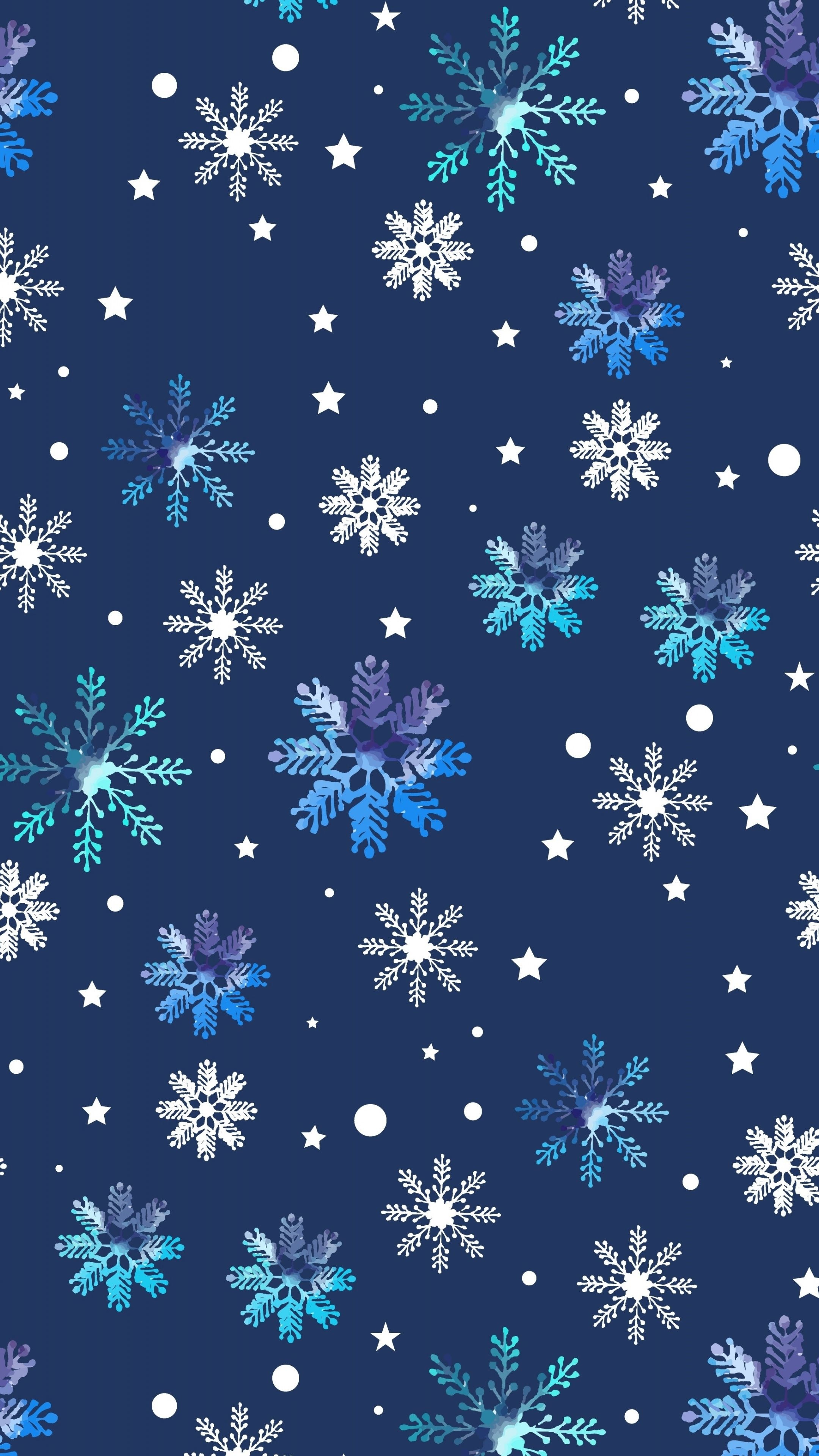 Snowflakes, Backdrops Wallpaper, 2160x3840 4K Phone