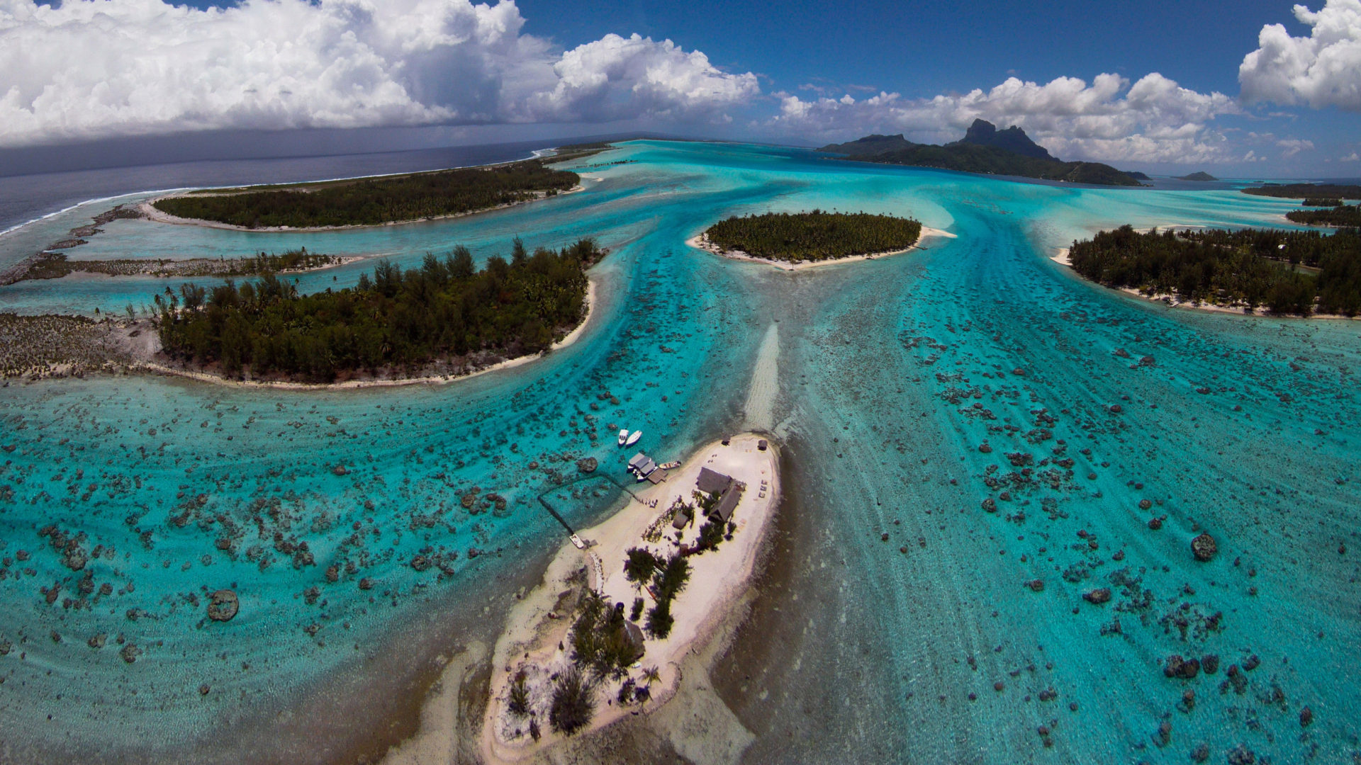 Pacific Ocean, Travels, French Polynesia, Island, 1920x1080 Full HD Desktop