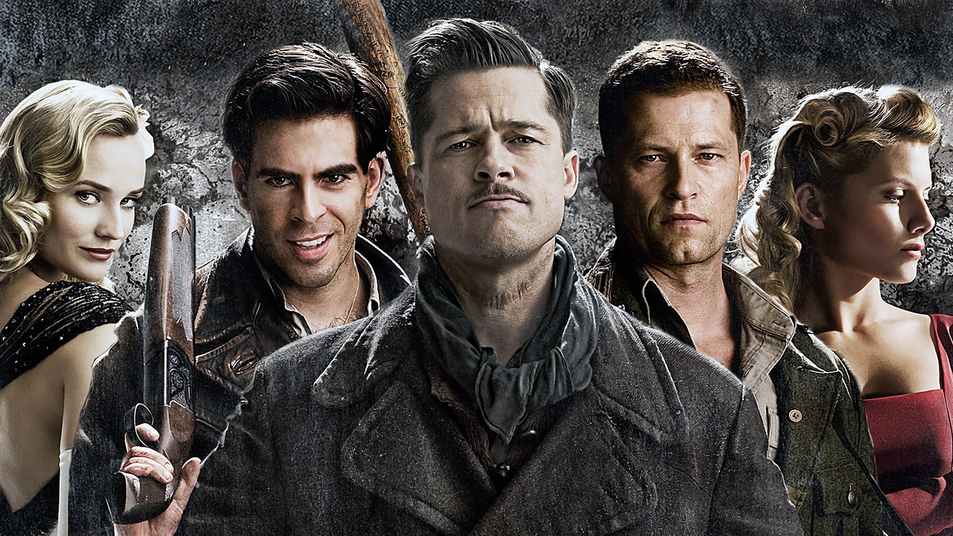 Inglourious Basterds, Brad Pitt Wallpaper, 1920x1080 Full HD Desktop