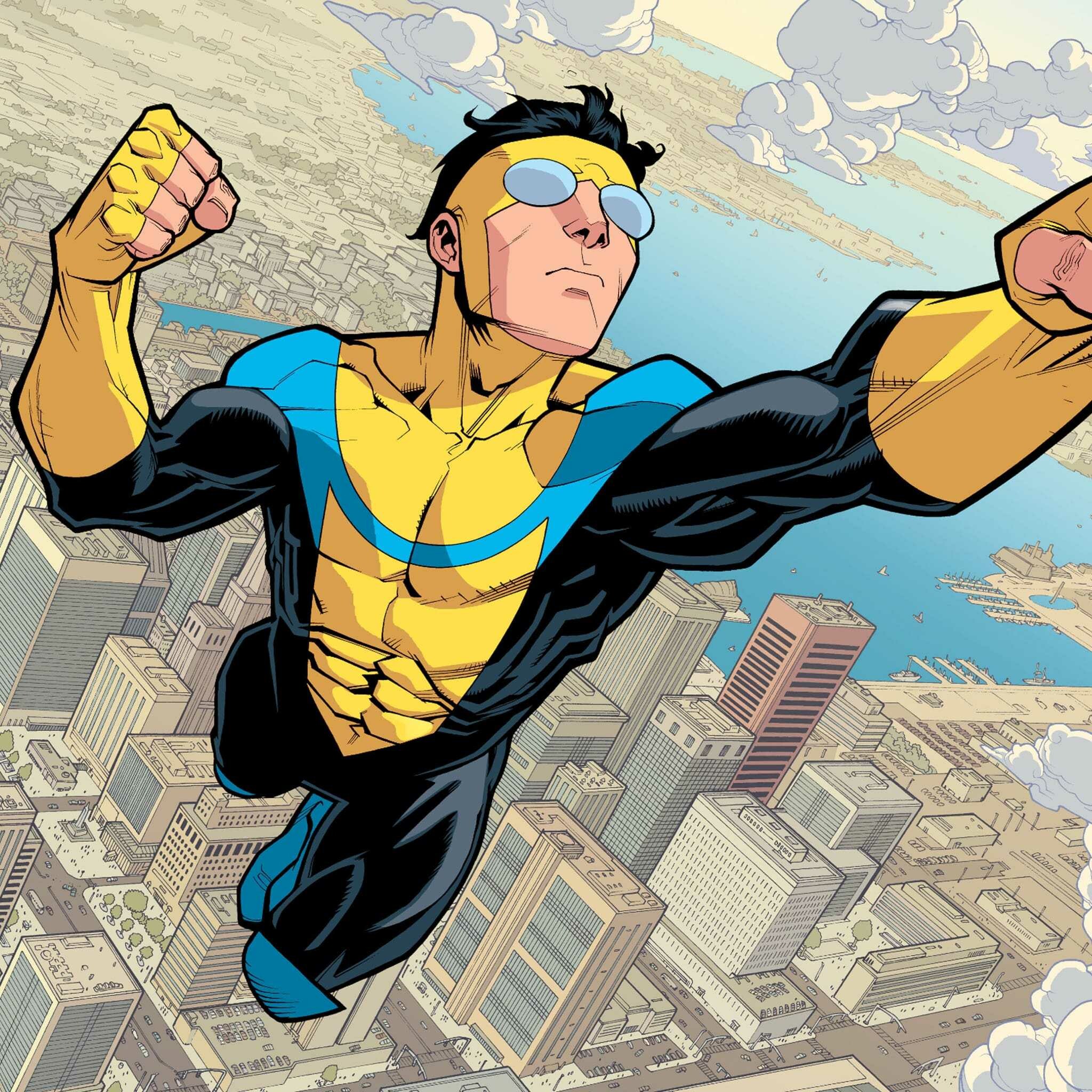 Invincible, High-resolution wallpaper, Superhero legend, Gripping narrative, 2050x2050 HD Phone