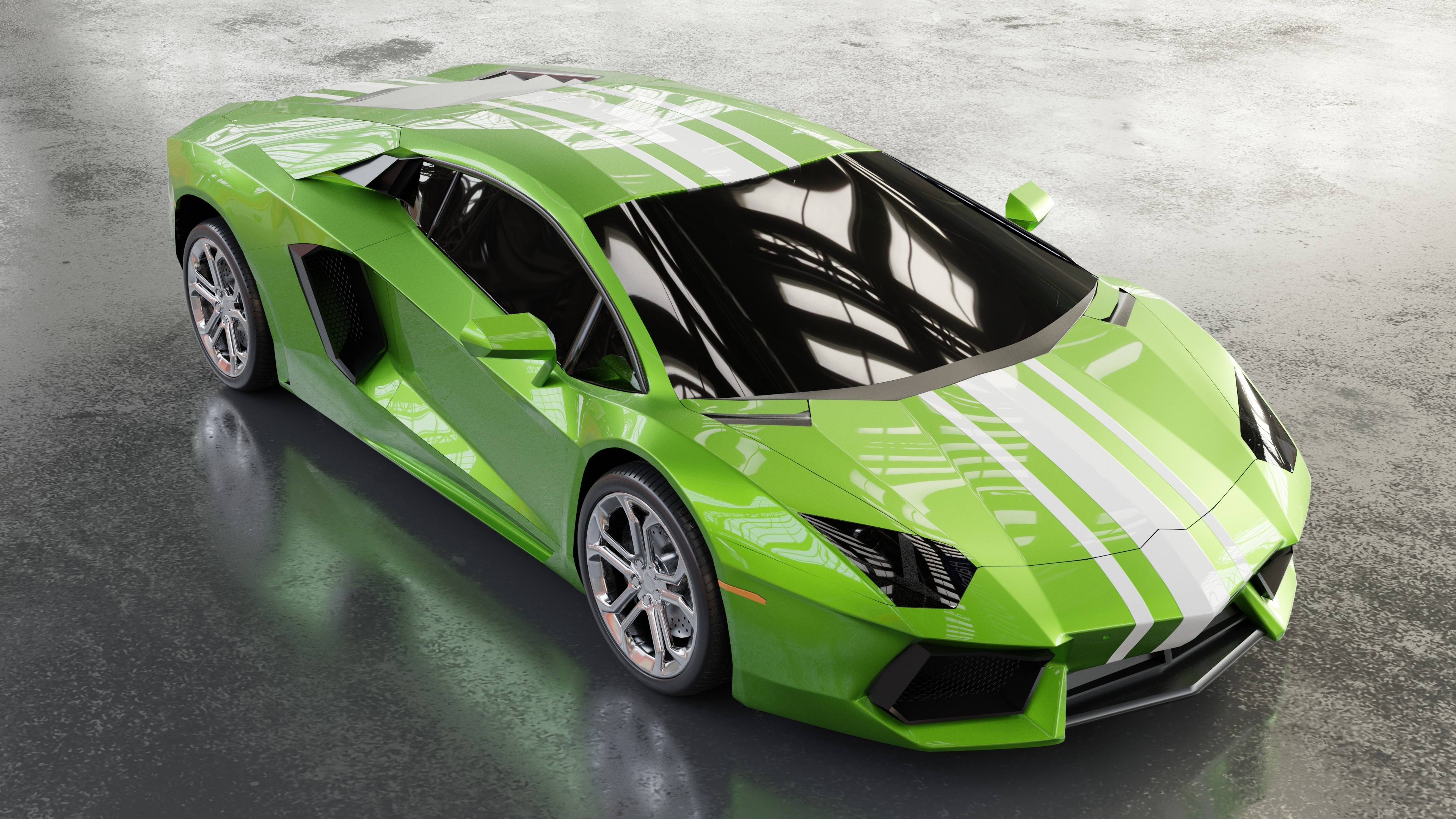 Lamborghini Aventador, Blender masterpiece, Finished project showcase, Artist community marvel, 3840x2160 4K Desktop